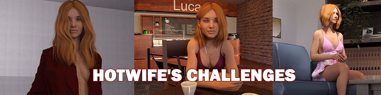 人妻的挑战:荡妇的沉沦(Hotwife's Challenges)v0.5 精翻汉化 游戏截图 1