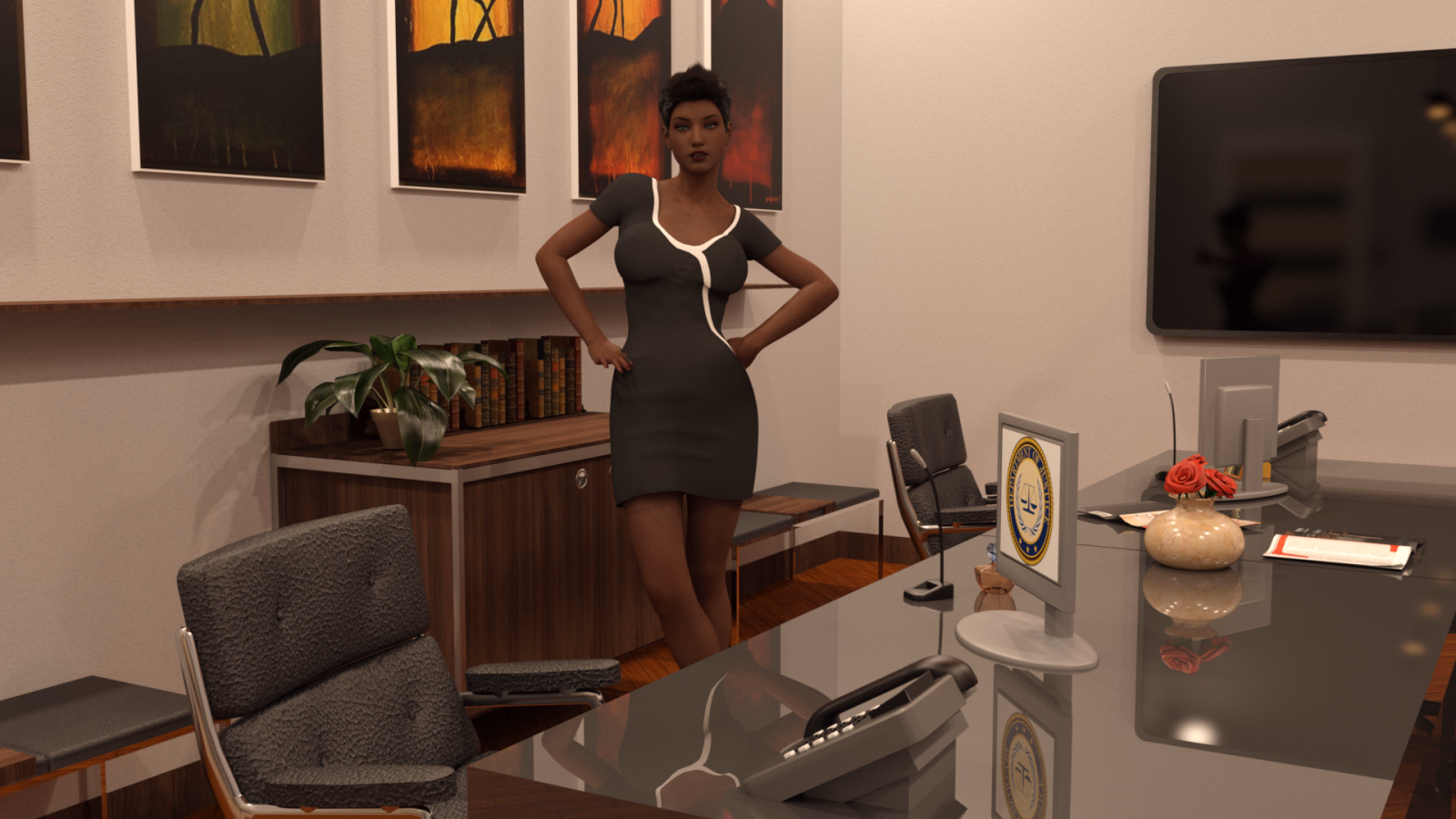 办公室诱惑：职场潜规则（Office Seduction）v0.5b Final 精翻汉化 游戏截图 4