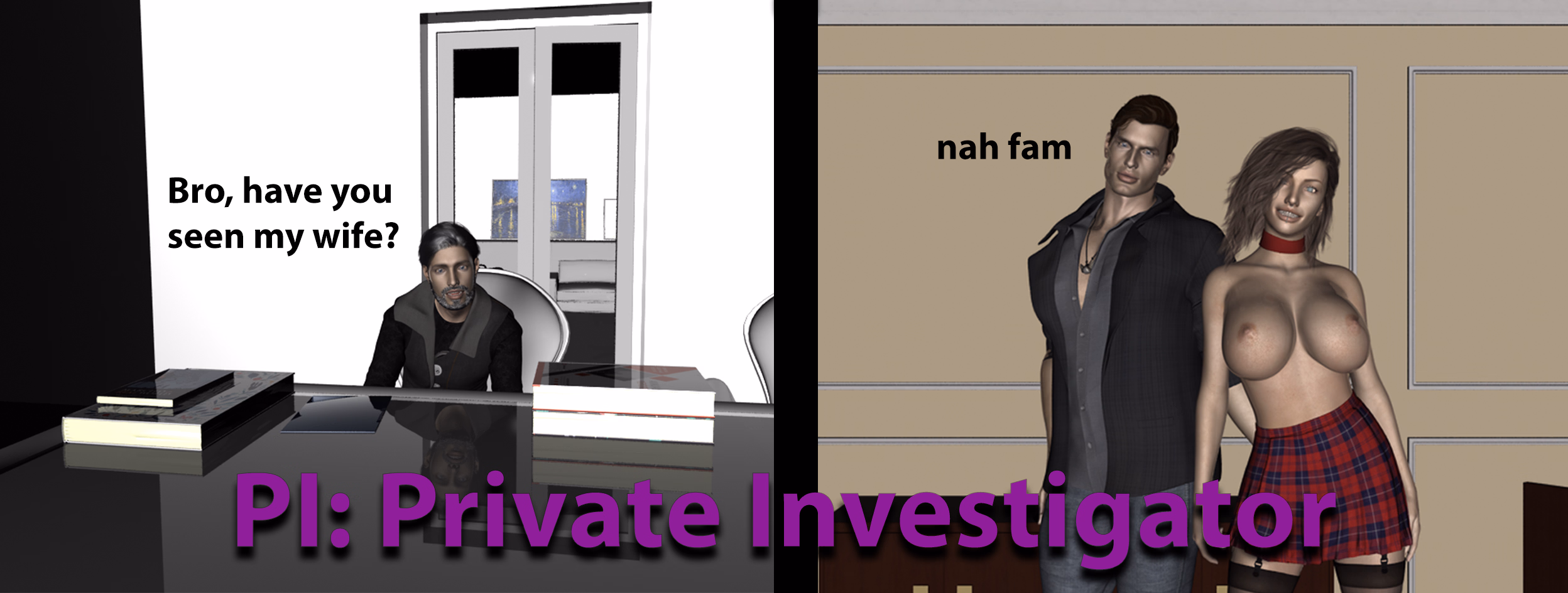 私家侦探:敲诈人妻的堕落调查(PI Private Investigator)v1.0 精翻汉化 游戏截图 1