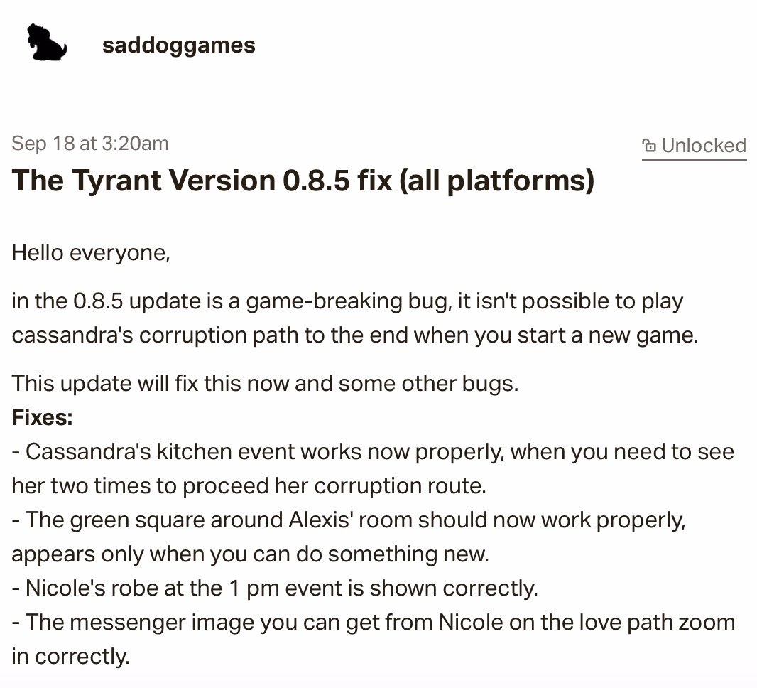 暴君:家庭的绝对支配(The Tyrant)v0.9.7 精翻汉化 游戏截图 2
