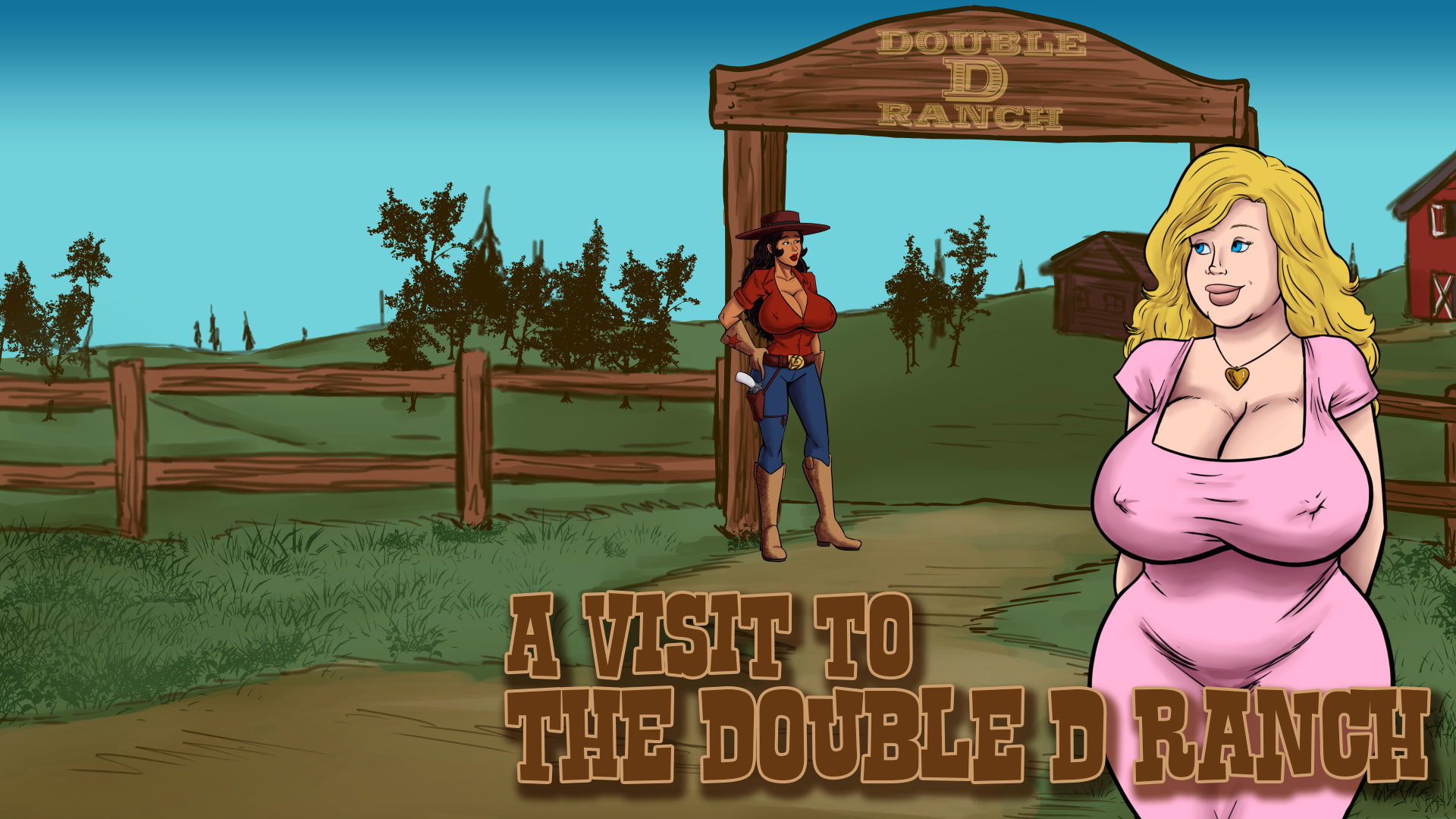拜访巨乳农场:热情的母牛(A Visit to the Double D Ranch)v0.1 精翻汉化 游戏截图 1