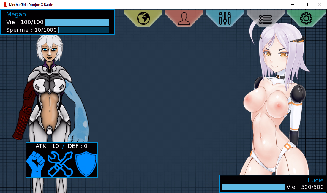 机甲少女：地牢爆衣激战（Mecha Girl : Donjon X Battle）Demo 精翻汉化 游戏截图 5