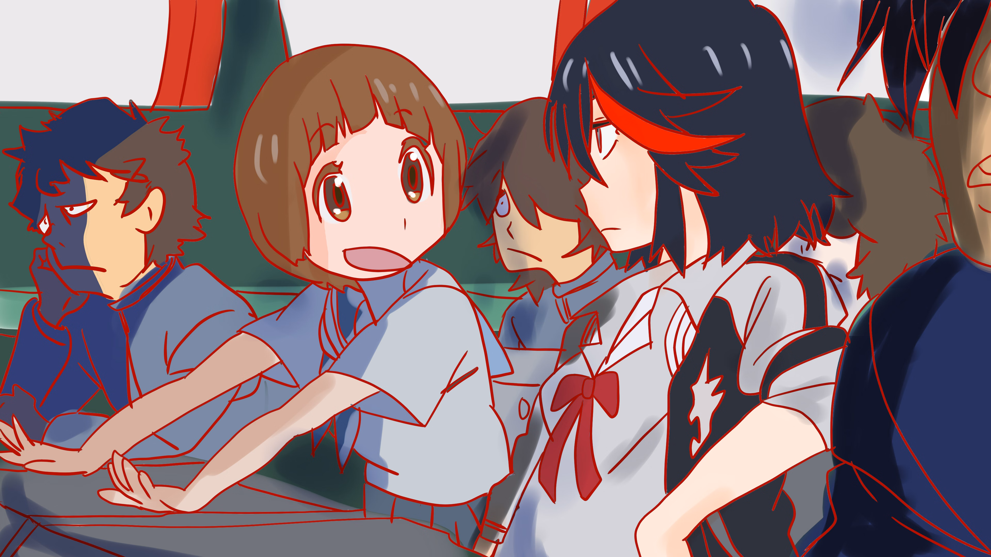 斩服少女:本能字学园的爆衣与性堕落(Ryuko's Life Fiber Adventure)v1.2 精翻汉化 游戏截图 2