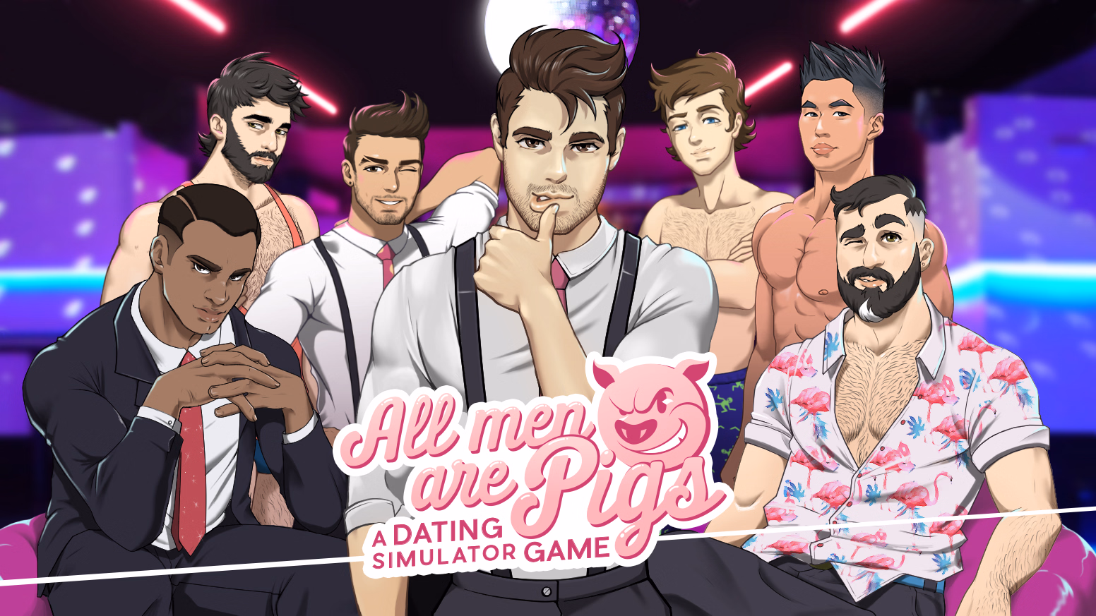 男人都是猪：热带岛屿的男同狂欢（All Men Are Pigs）v1.1.1 精翻汉化 游戏截图 1