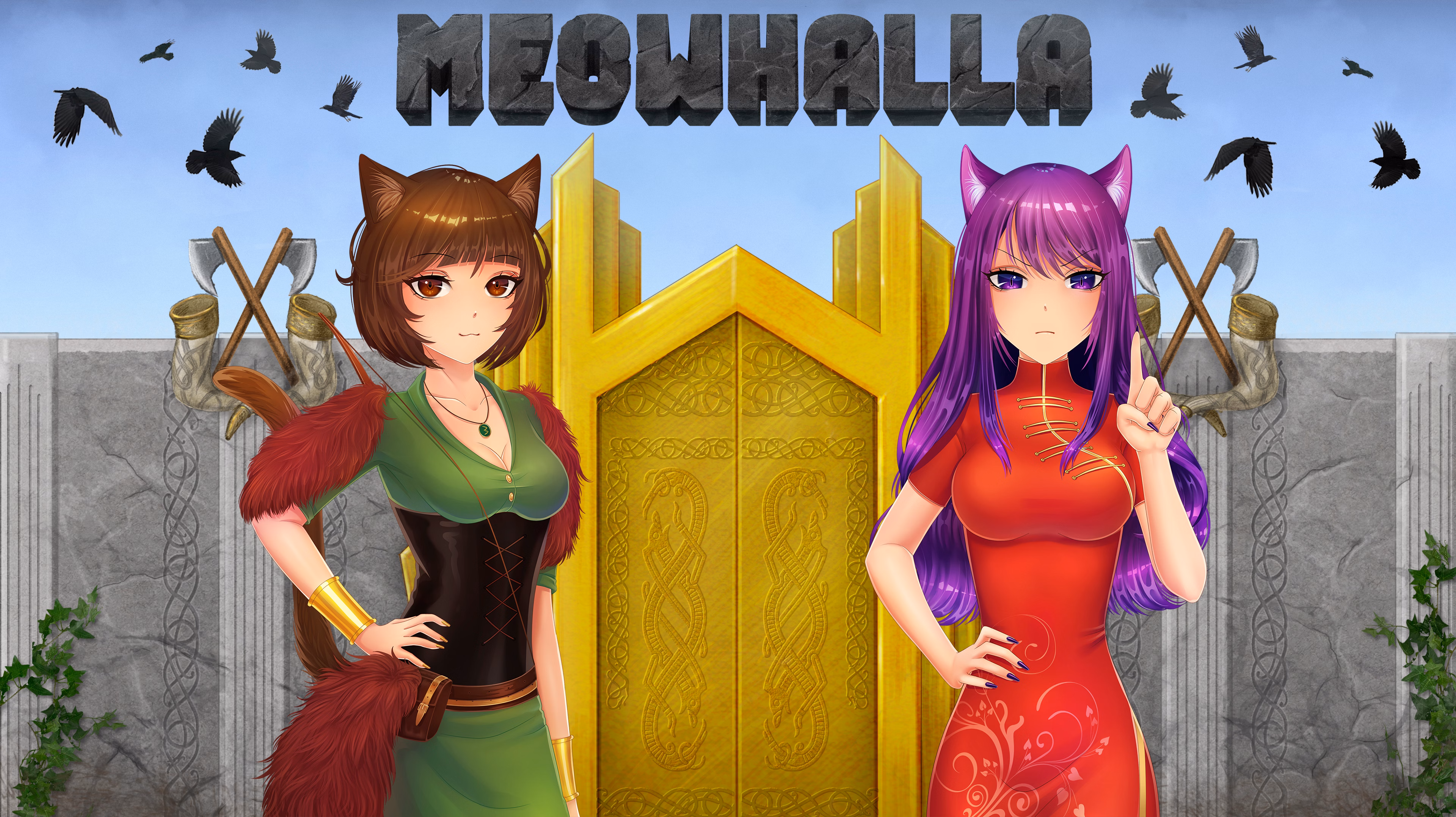 喵哈拉：猫娘英灵殿（Meowhalla）v1.2 精翻汉化 游戏截图 1