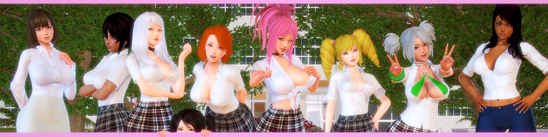 温泉学院：度假胜地的香艳转校生（Hot Springs Academy）v0.4a 精翻汉化 游戏截图 1