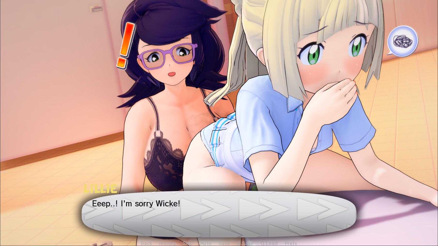 幻兽少女物语:莉莉艾的排泄羞耻(Pokégirl Stories #1: Lillie's Toilet troubles)v0.2 精翻汉化 游戏截图 4