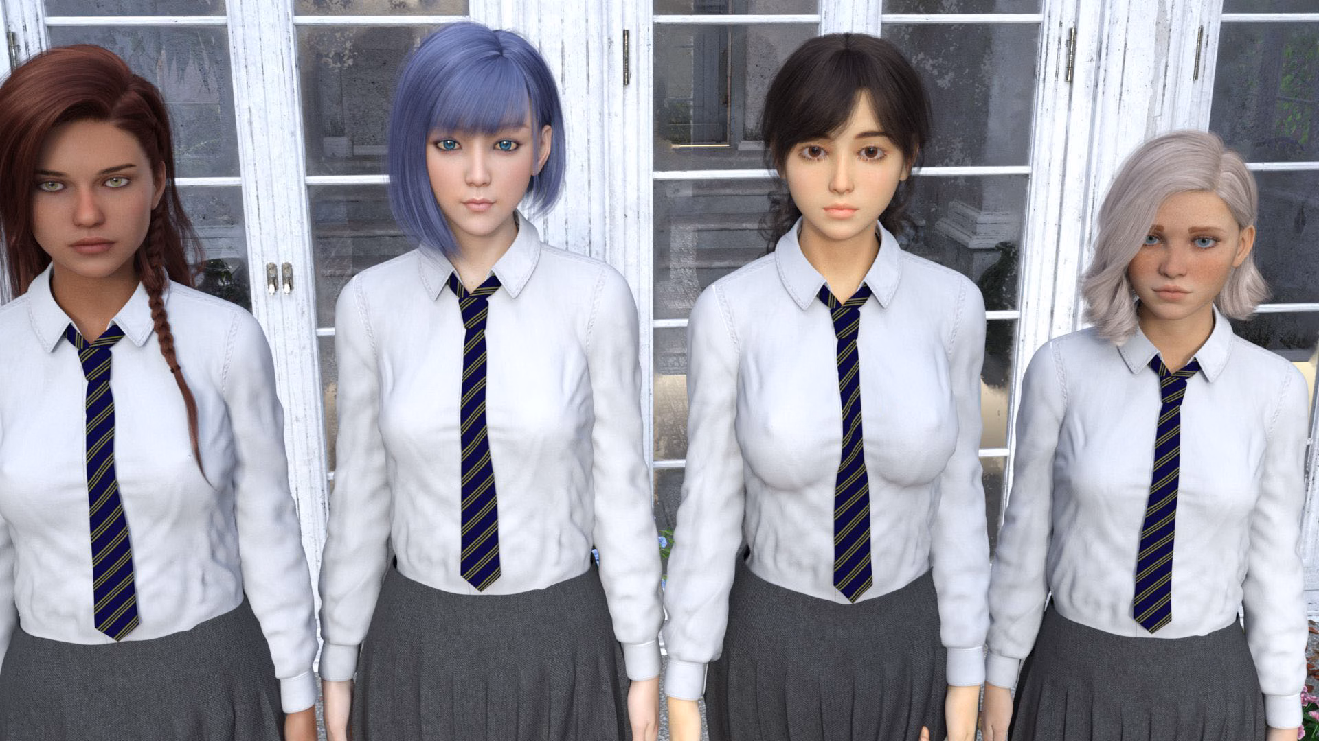 裸体学院:误入女校的男根特权(Nudist College)v0.20 精翻汉化 游戏截图 5