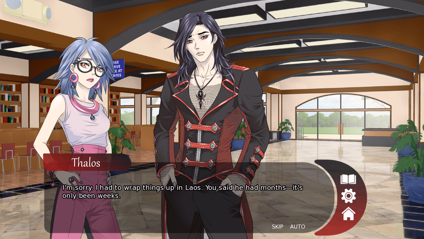 吸血鬼奴隶：耽美禁恋（Vampire Slave: A Yaoi Visual Novel）Chp.1 精翻汉化 游戏截图 3