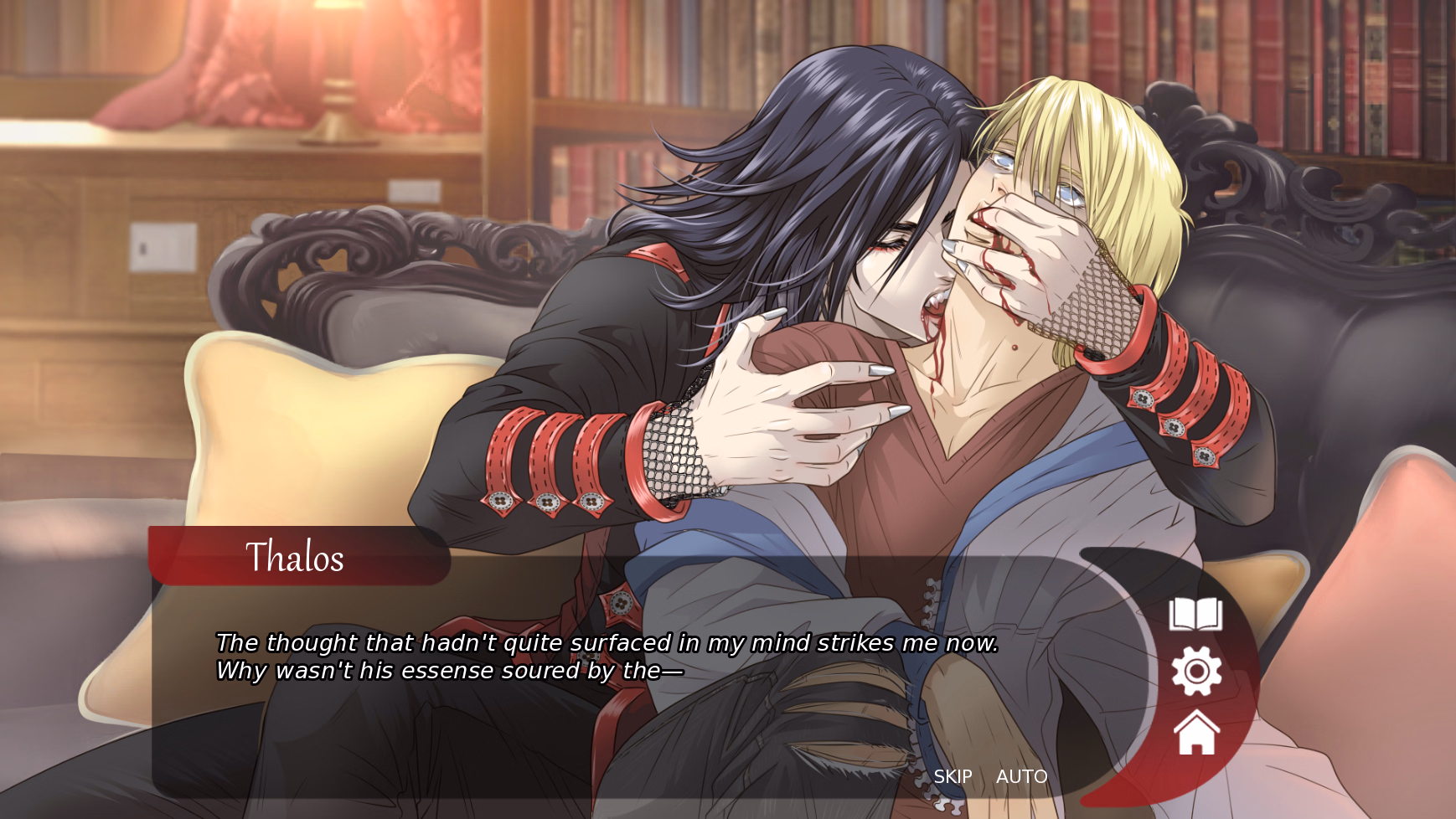 吸血鬼奴隶：耽美禁恋（Vampire Slave: A Yaoi Visual Novel）Chp.1 精翻汉化 游戏截图 4