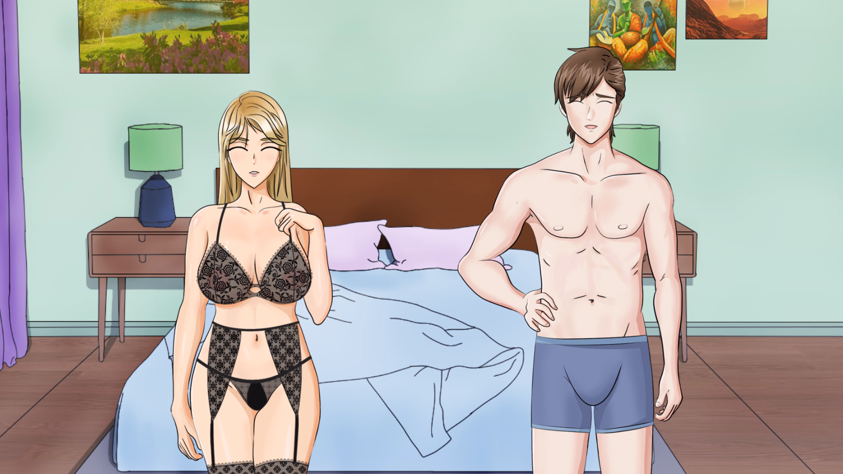 公寓人妻：绿帽丈夫的共享计划（Wife in the Building!）v.0.5.0 Beta 精翻汉化 游戏截图 3