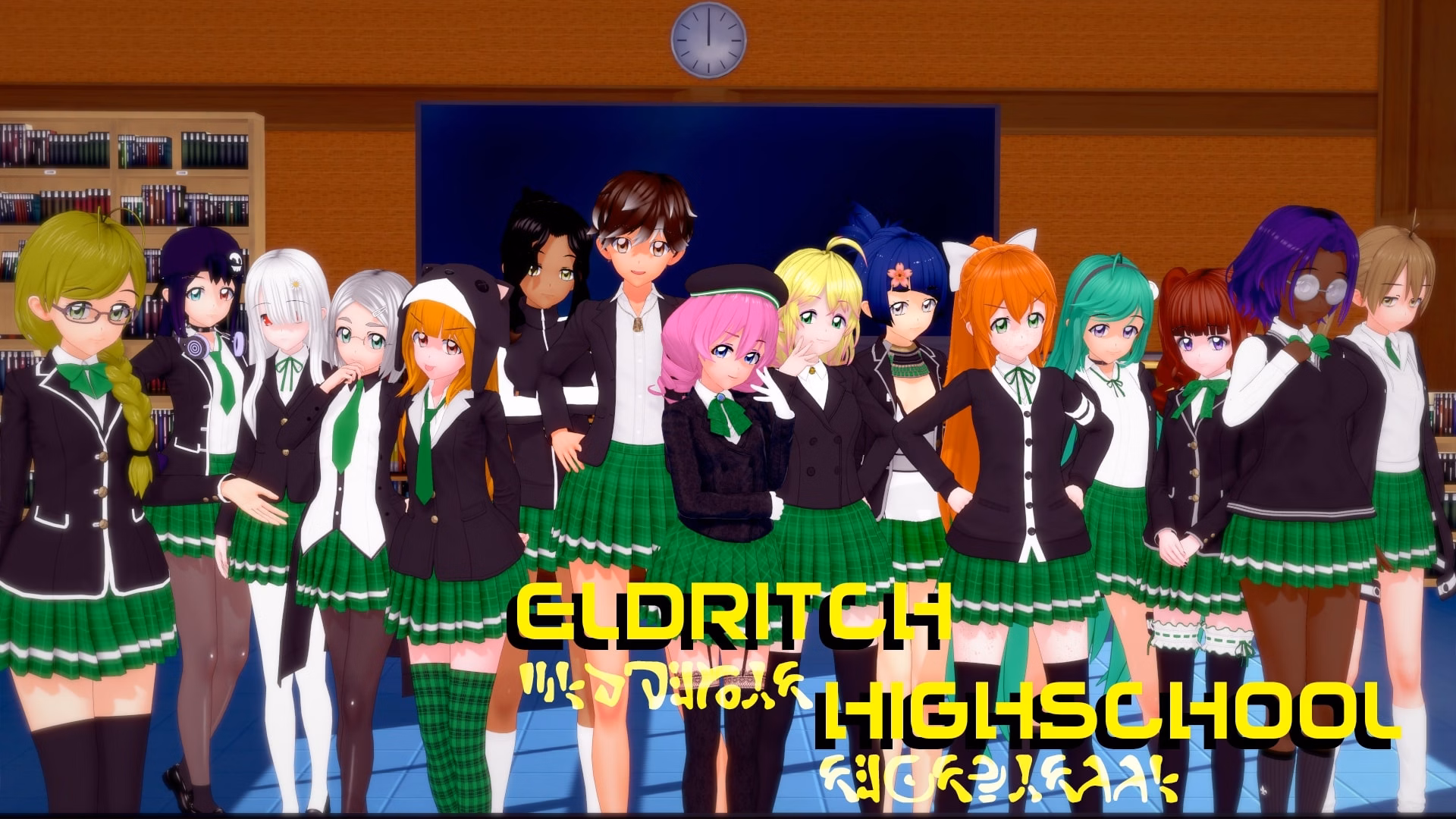 克苏鲁高校：超自然实体的触手调查（Eldritch Highschool）v0.1.1c 精翻汉化 游戏截图 1