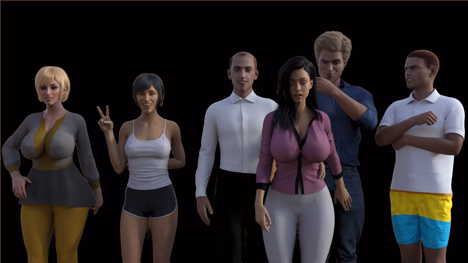拜访新邻居：抢夺人妻的绿帽保卫战（Meet the New Neighbors）v1.0 精翻汉化 游戏截图 1