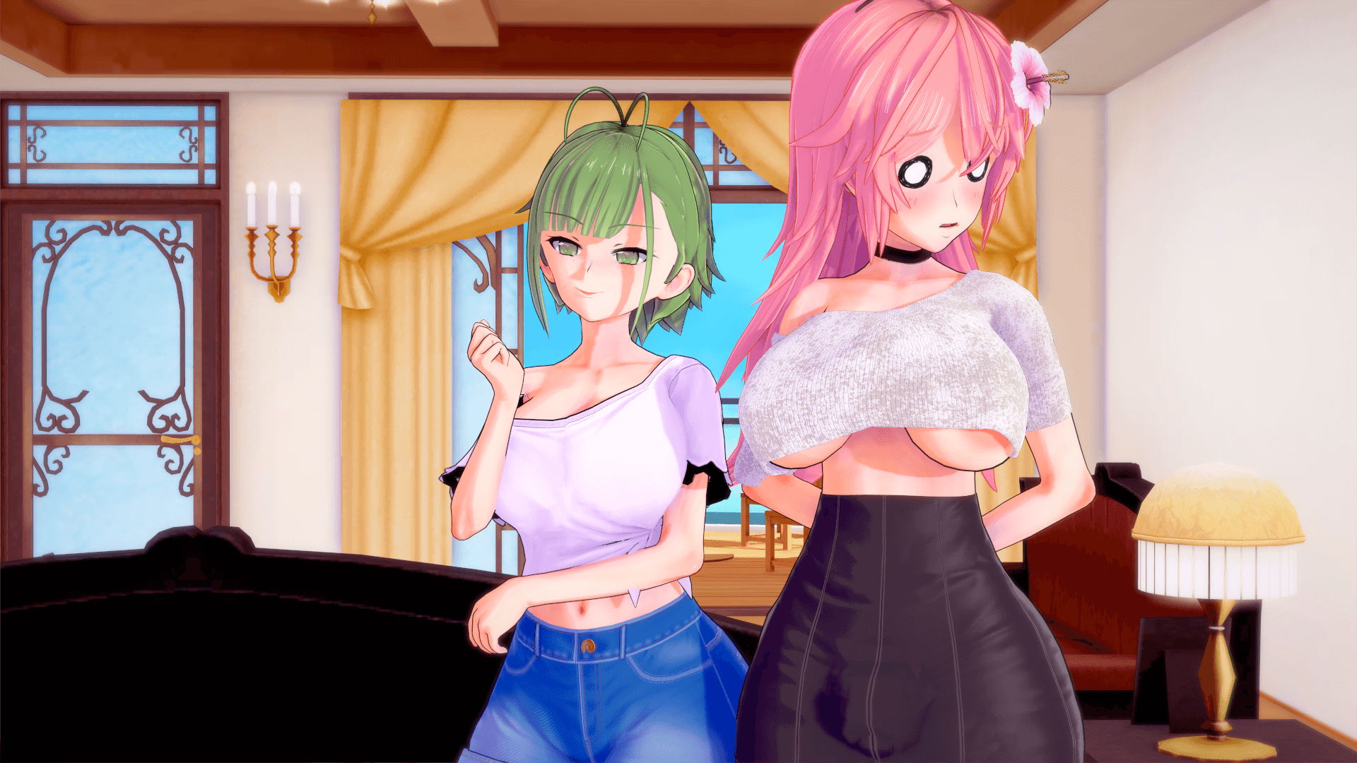 淫荡求助:女大学生的扶他异变(Lusty Help)v0.2 精翻汉化 游戏截图 5