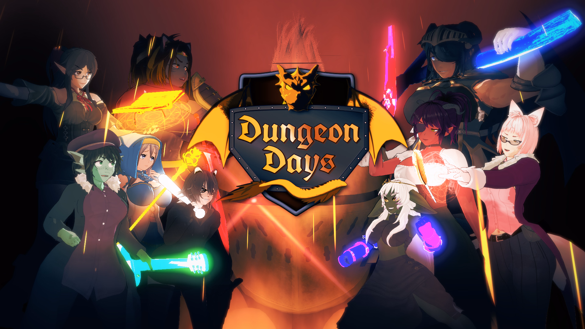地牢日常：女冒险者的堕落（Dungeon Days）v0.09 精翻汉化 游戏截图 1