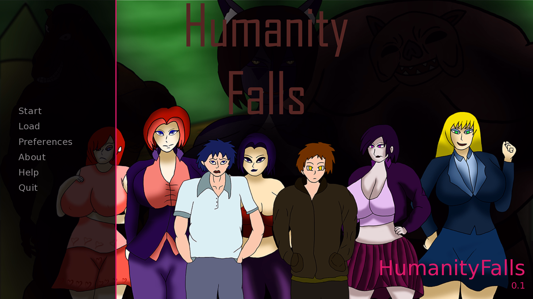 人性陨落:堕落深渊(Humanity Falls)v0.1 精翻汉化 游戏截图 1