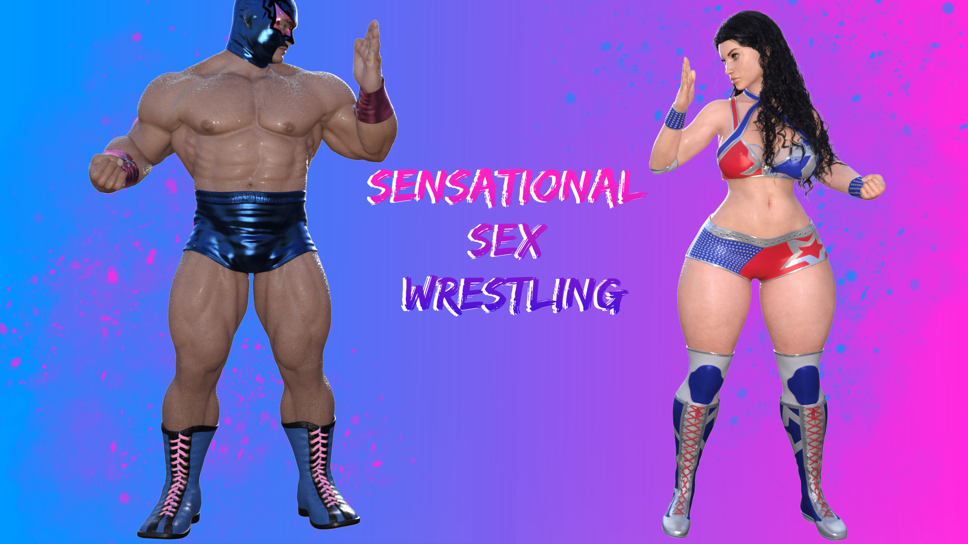 肉搏摔跤:性感擂台(Sensational Sex Wrestling)v0.01 精翻汉化 游戏截图 1