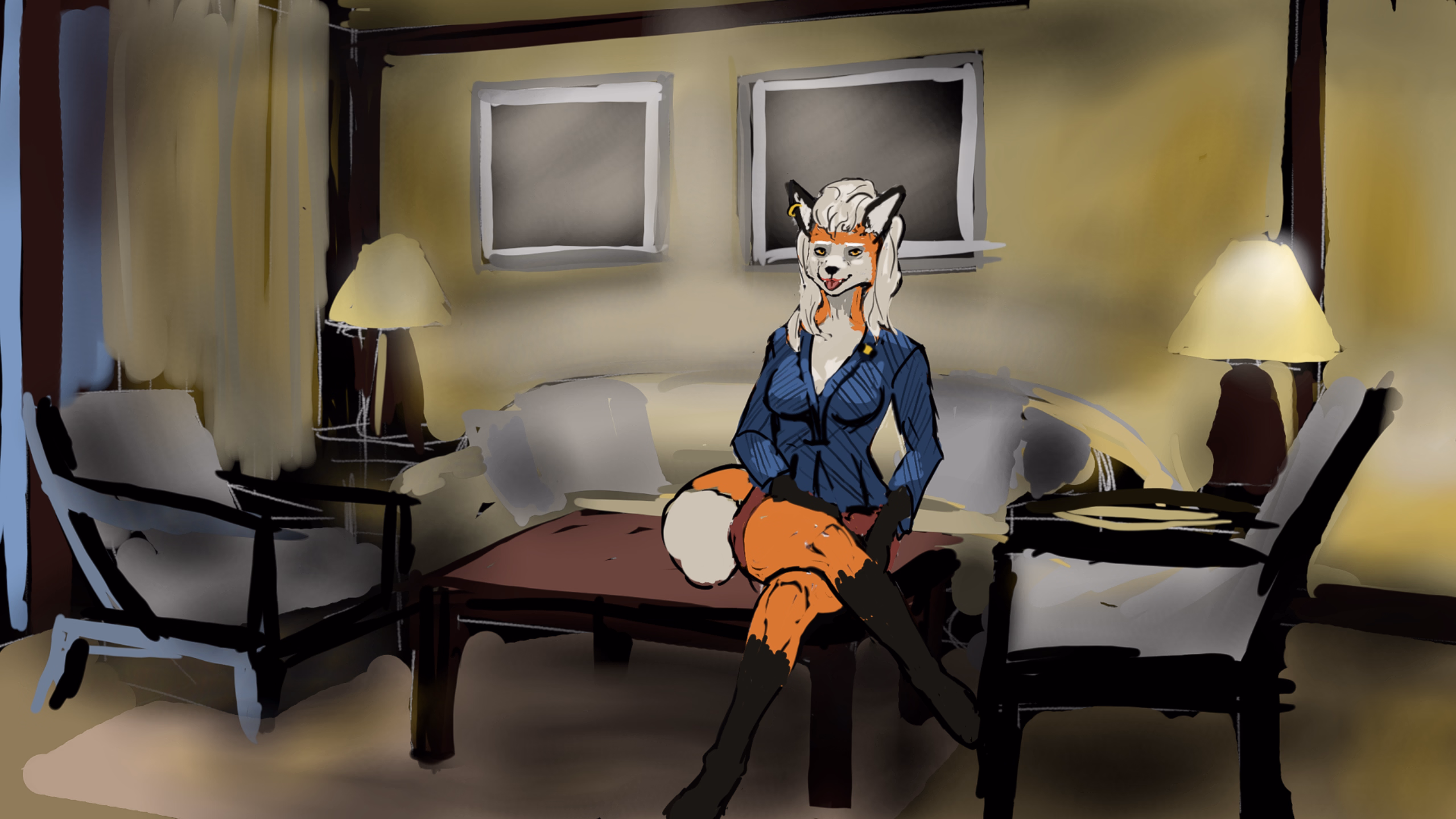 狐狸洞穴：骚麦网恋（Down a Foxhole）v1.01 精翻汉化 游戏截图 3