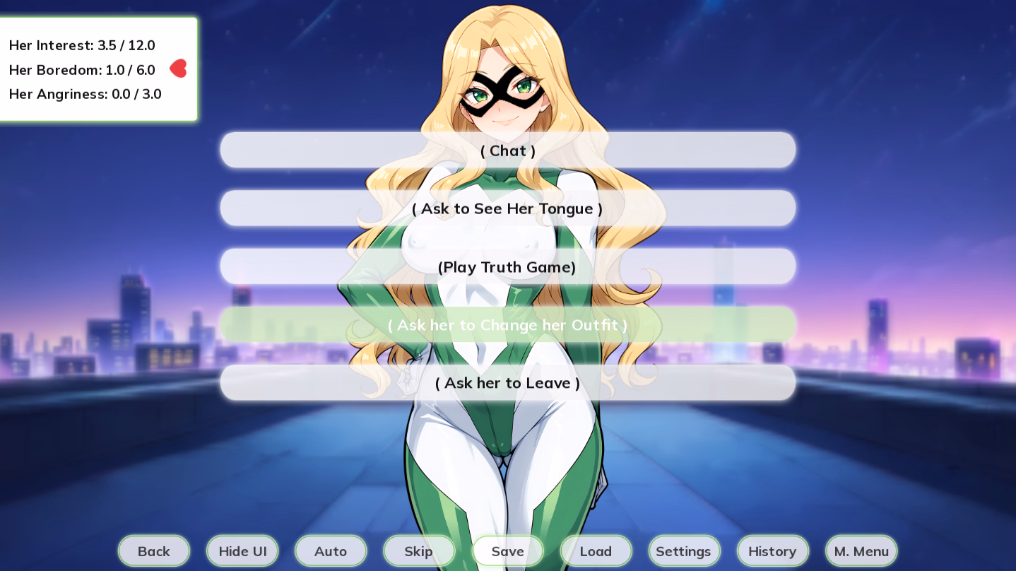 与女超人共度良宵：英雄的欲望（A Night with SuperHero）Demo 精翻汉化 游戏截图 5