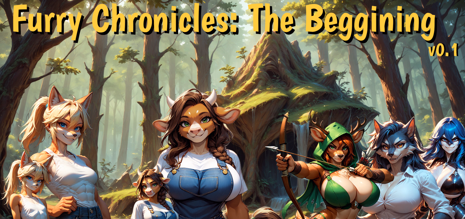 兽人编年史:起源与调教(Furry Chronicles: The Beginning)v0.1 精翻汉化 游戏截图 1