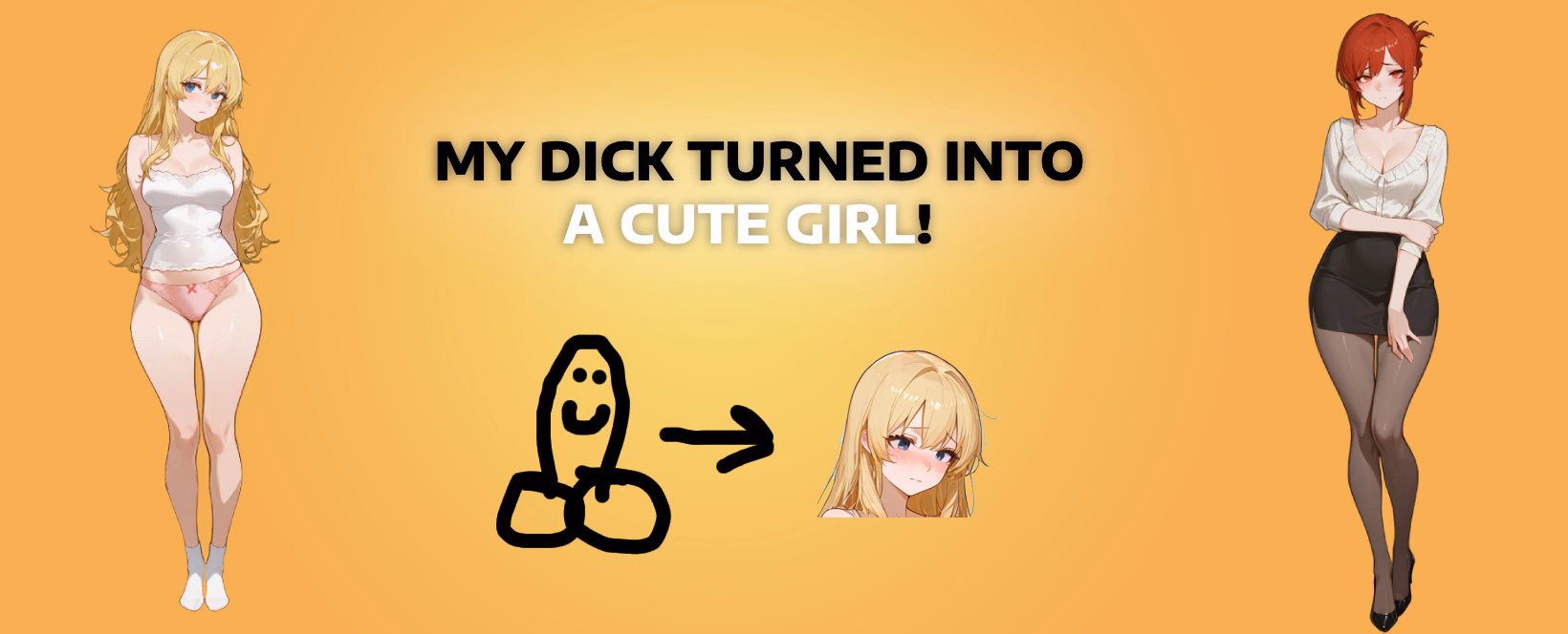 鸡儿变身：肉棒少女的诱惑（My Dick Turned Into A Cute Girl）v0.0.1 精翻汉化 游戏截图 1