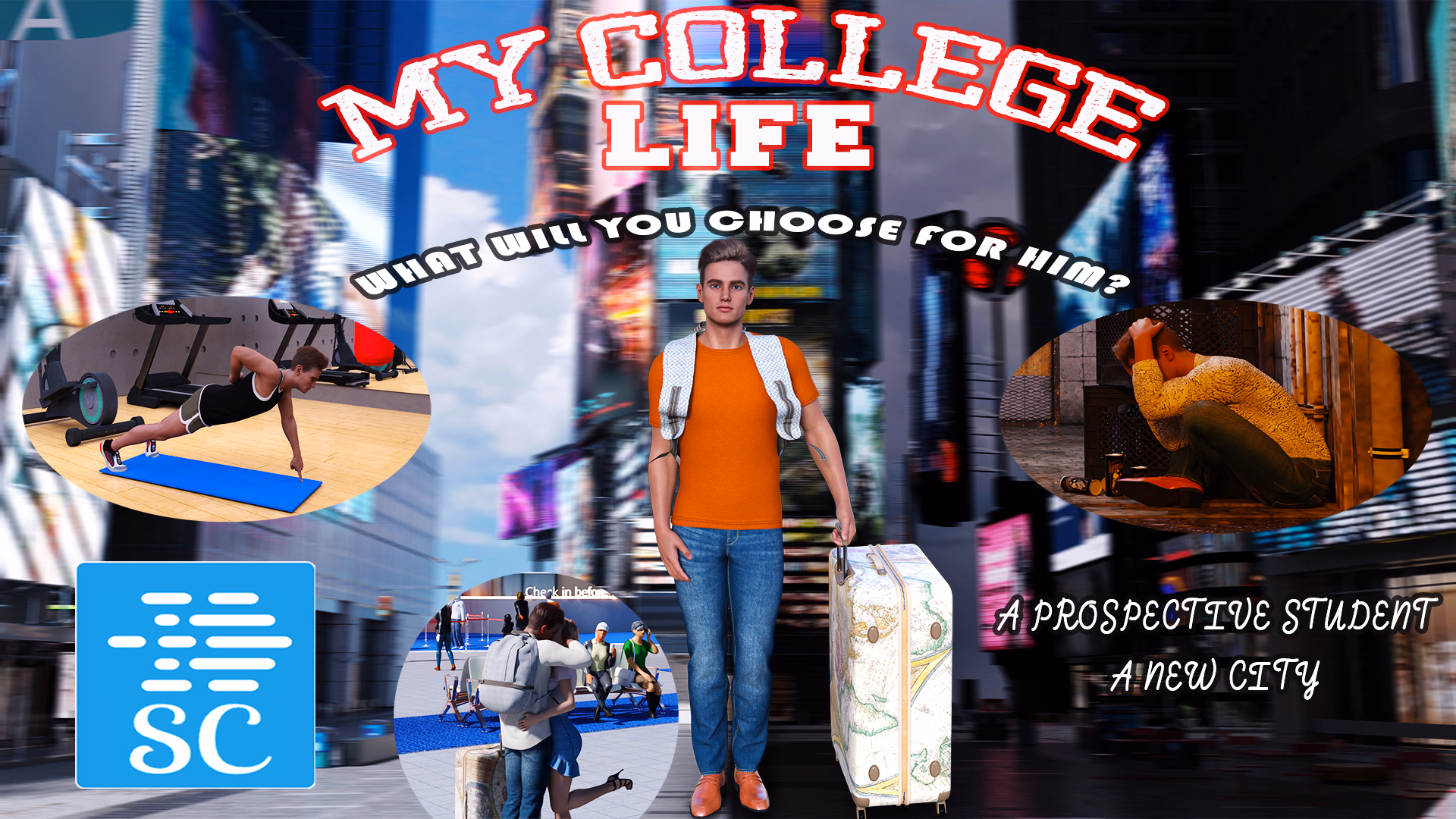 欲望校园:同居诱惑(My College Life)Ch.1 v0.4.1 精翻汉化 游戏截图 1