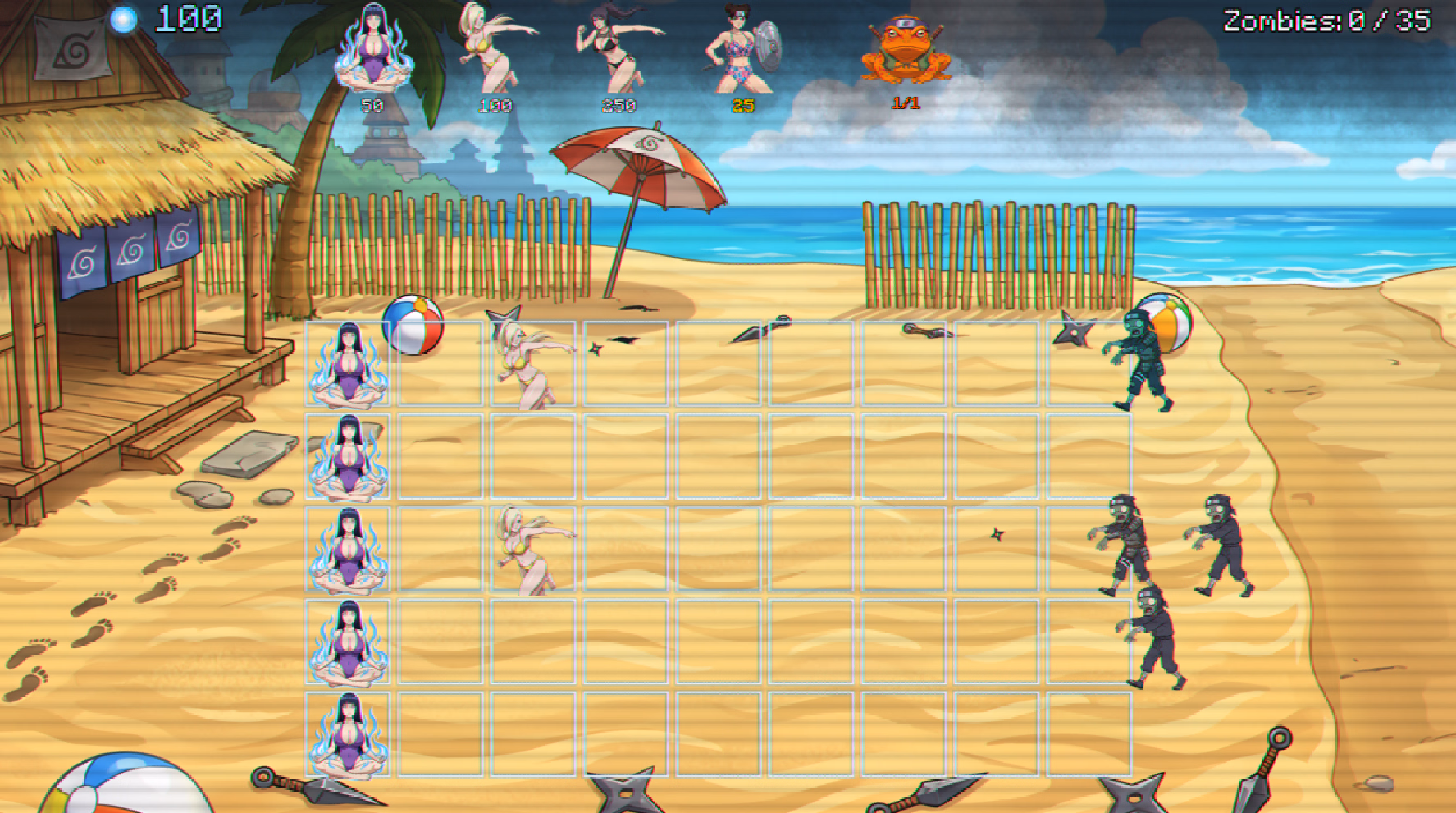 木叶大战僵尸：异世忍者的后宫（Konoha vs Zombies）v0.3 精翻汉化 游戏截图 3
