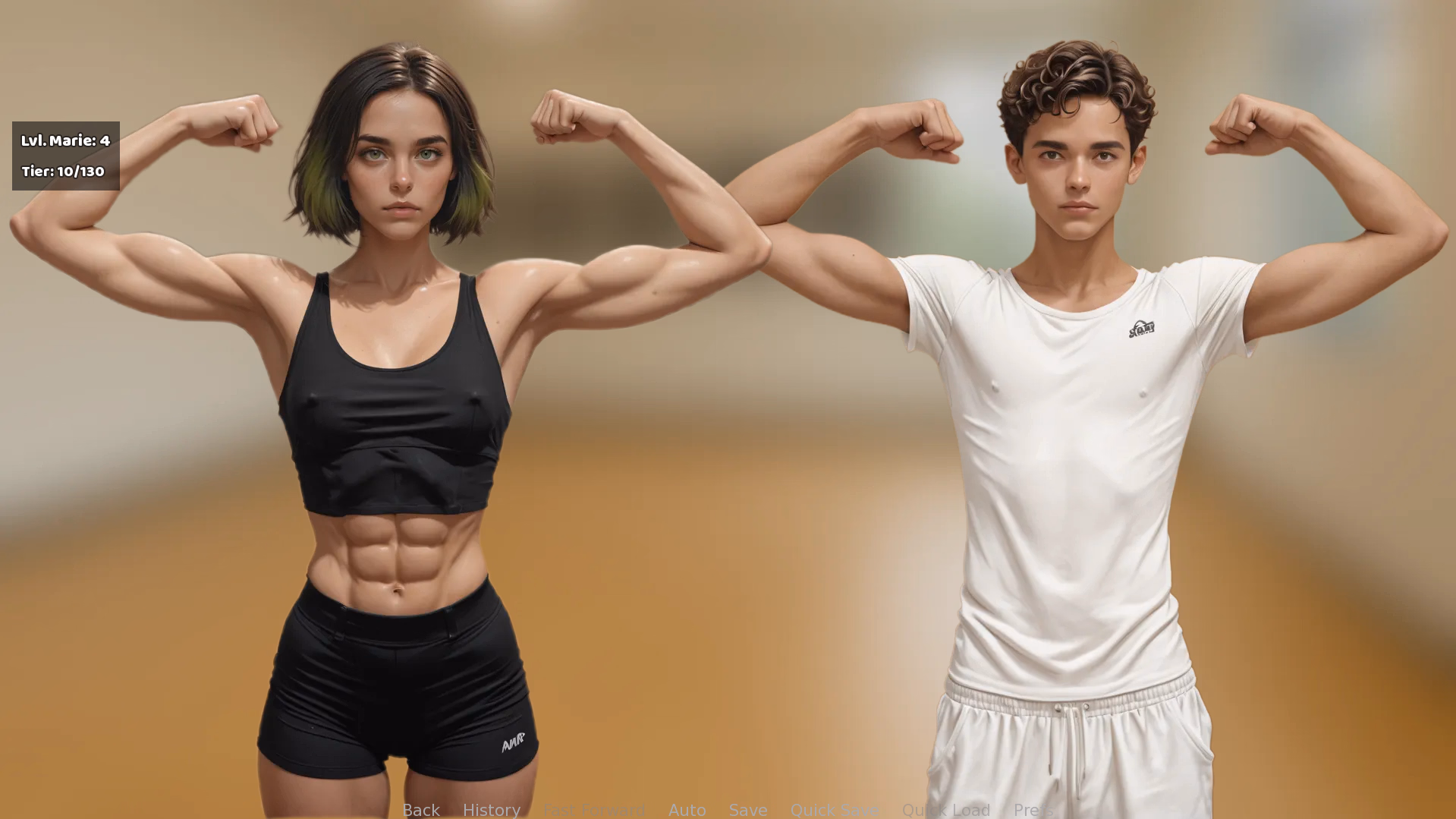 肌肉母狗:女体肉改调教(Female Muscle Leveling)Ch.1 v1.24 精翻汉化 游戏截图 5