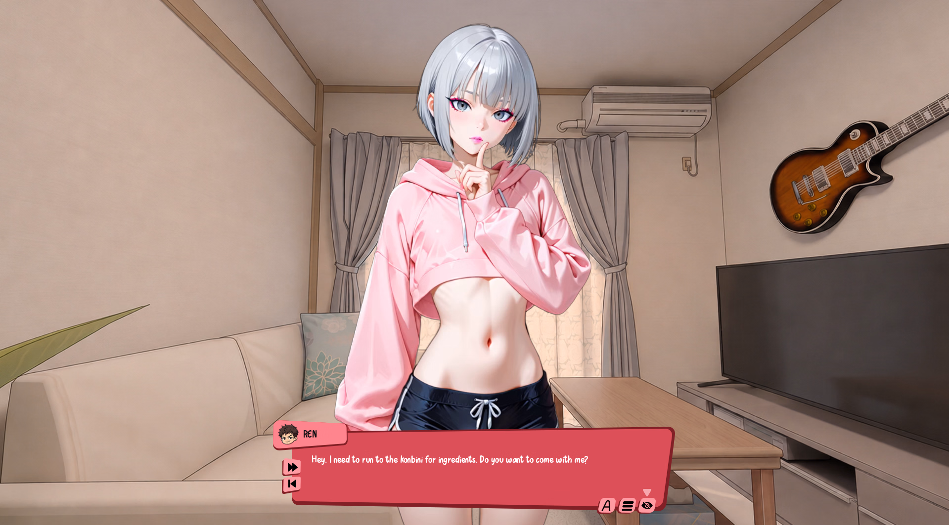 伪娘邻居:沙织的秘密同居(The Femboy Neighbor)v1.1 精翻汉化 游戏截图 7