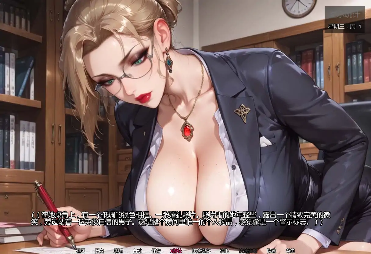 爆乳SLG/汉化/熟女黑丝/双端丨亲密程度 Degrees of Intimacy v0.5 AI汉化版【20260330】 游戏截图 3