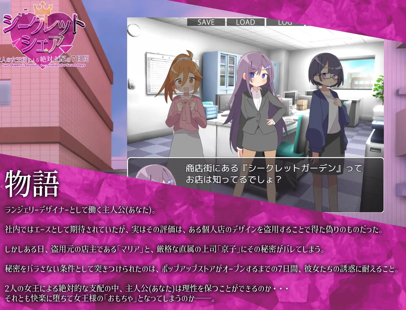 新作RPG/汉化/动态丨秘密共享〜两位女王陛下的绝对支配7天〜 シークレット・シェア〜2人の女王様による絶対支配の7日間〜AI汉化+全CG存档【20260330】 游戏截图 3