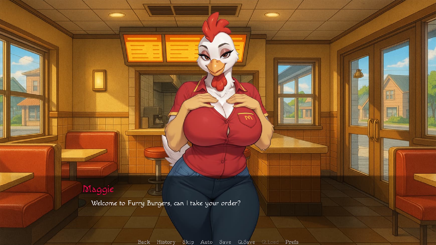 欧美SLG/AI汉化/双端丨福瑞小镇 Furry Town v0.08 Public【20260513】 游戏截图 8