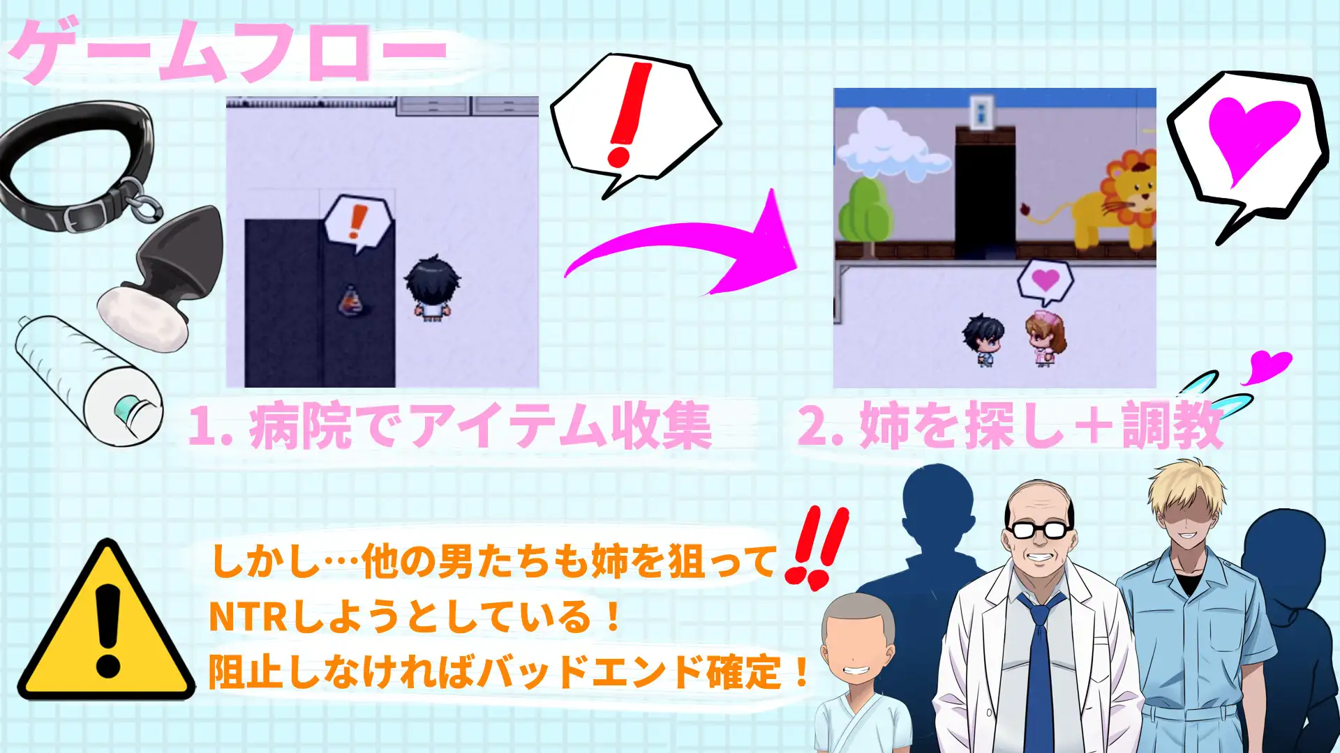 RPG/官中丨NTR最爱的护士大姐姐～可是～她也被其他男人们盯上了/大好きな看護師姉さんを寝取ろう～けどぉー他の男たちにも狙われていた 【20260605】 游戏截图 2