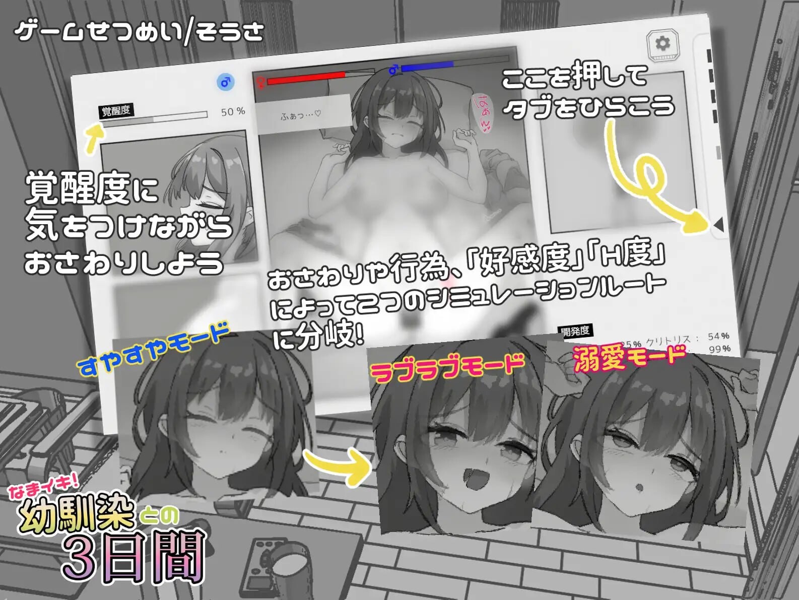 SLG/官中/双端丨与温柔可爱的大姐姐一起的秘密三天 ゆるふわお姉ちゃんと秘密の3日間 -YOKO v1.0  官中版【20260611】 游戏截图 2