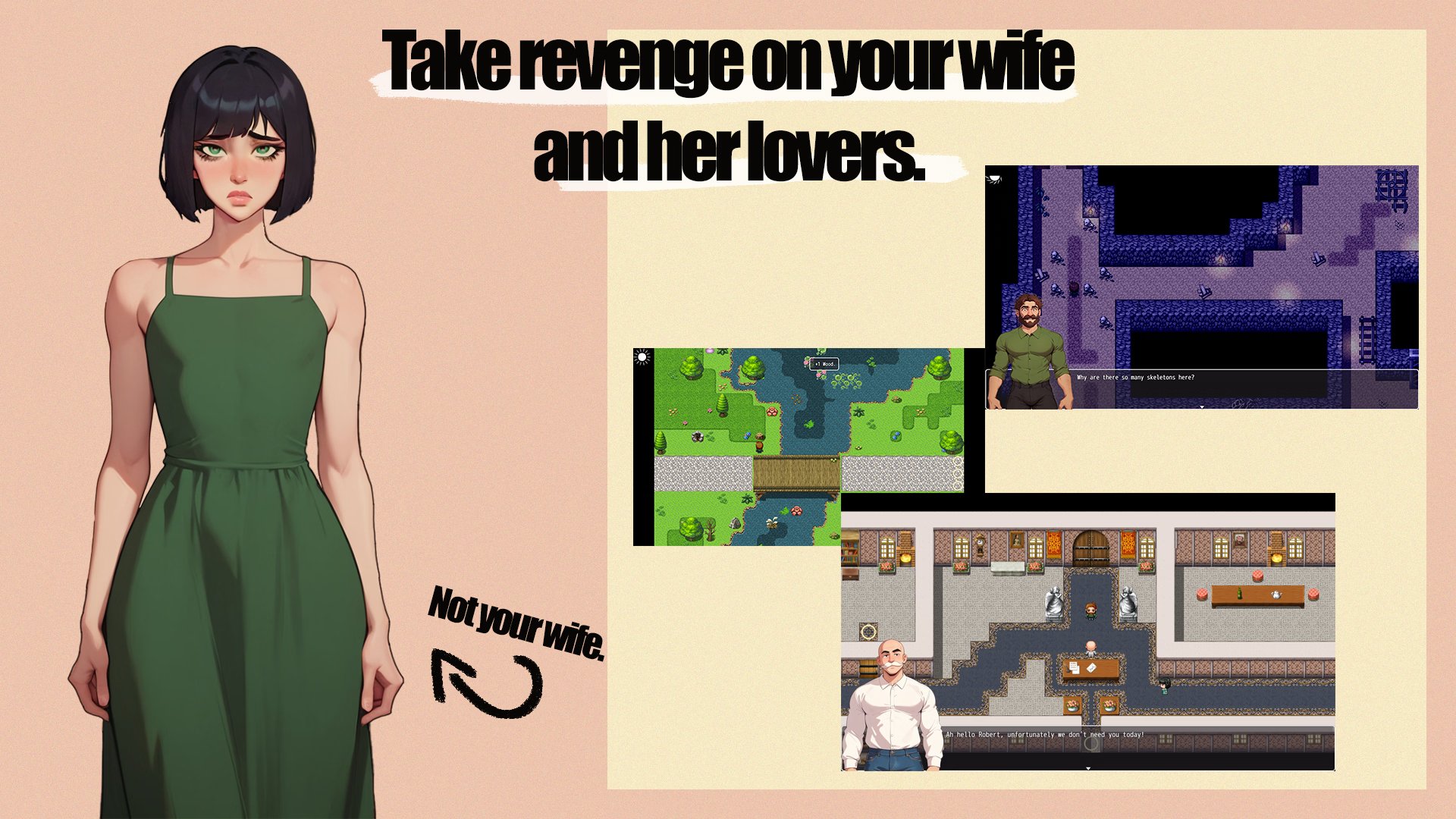 RPG/汉化/NTR丨 NTR复仇/NTR Revenge Ver0.2.1 AI汉化--礼包码：150610【20250520】 游戏截图 6
