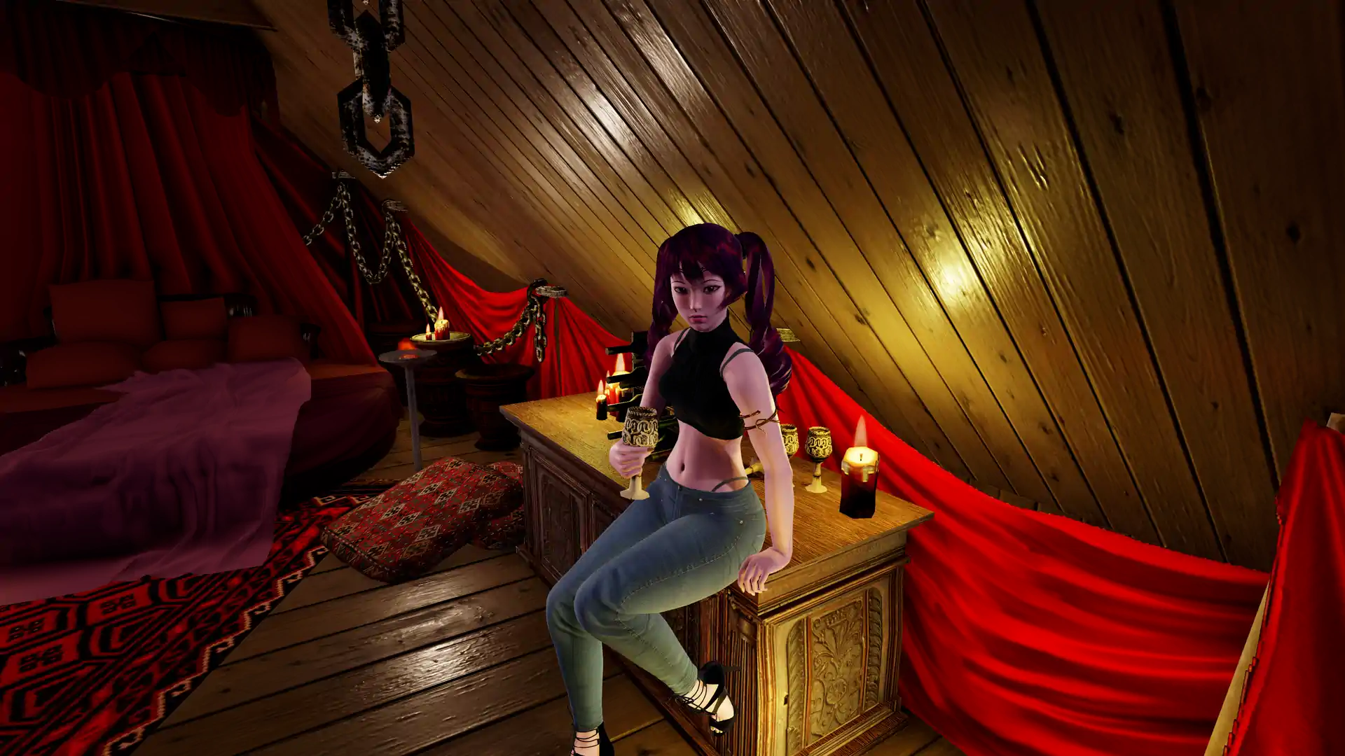 亚洲风SLG/动态/更新丨 裂谷中的房子 A House in the Rift v0.7.20r1 汉化版 【20250528】 游戏截图 4