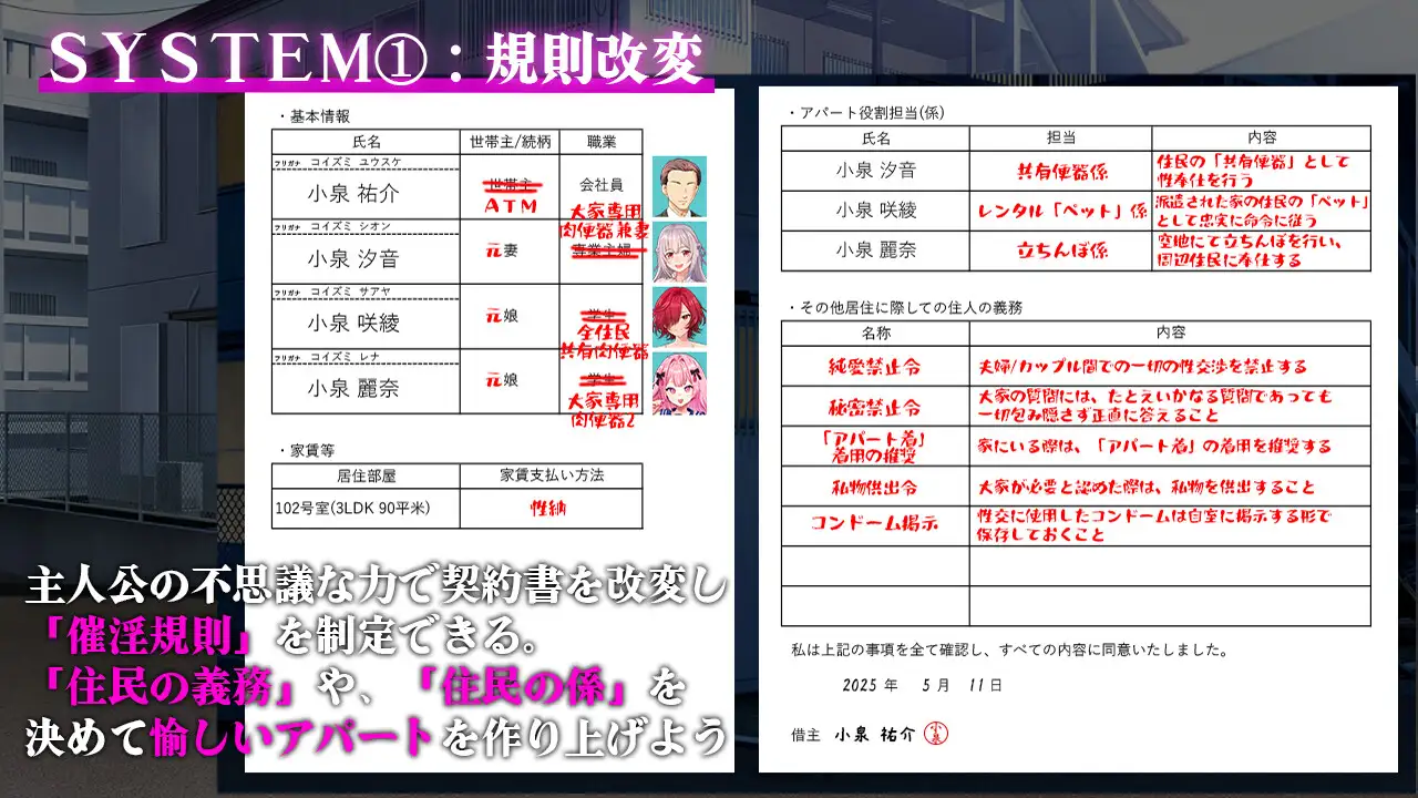 RPG/AI汉化丨 催淫公寓～ 催淫アパート～催淫居住規則による住民支配～ ver.1.02 Ver25.06.06 【20250611】 游戏截图 4