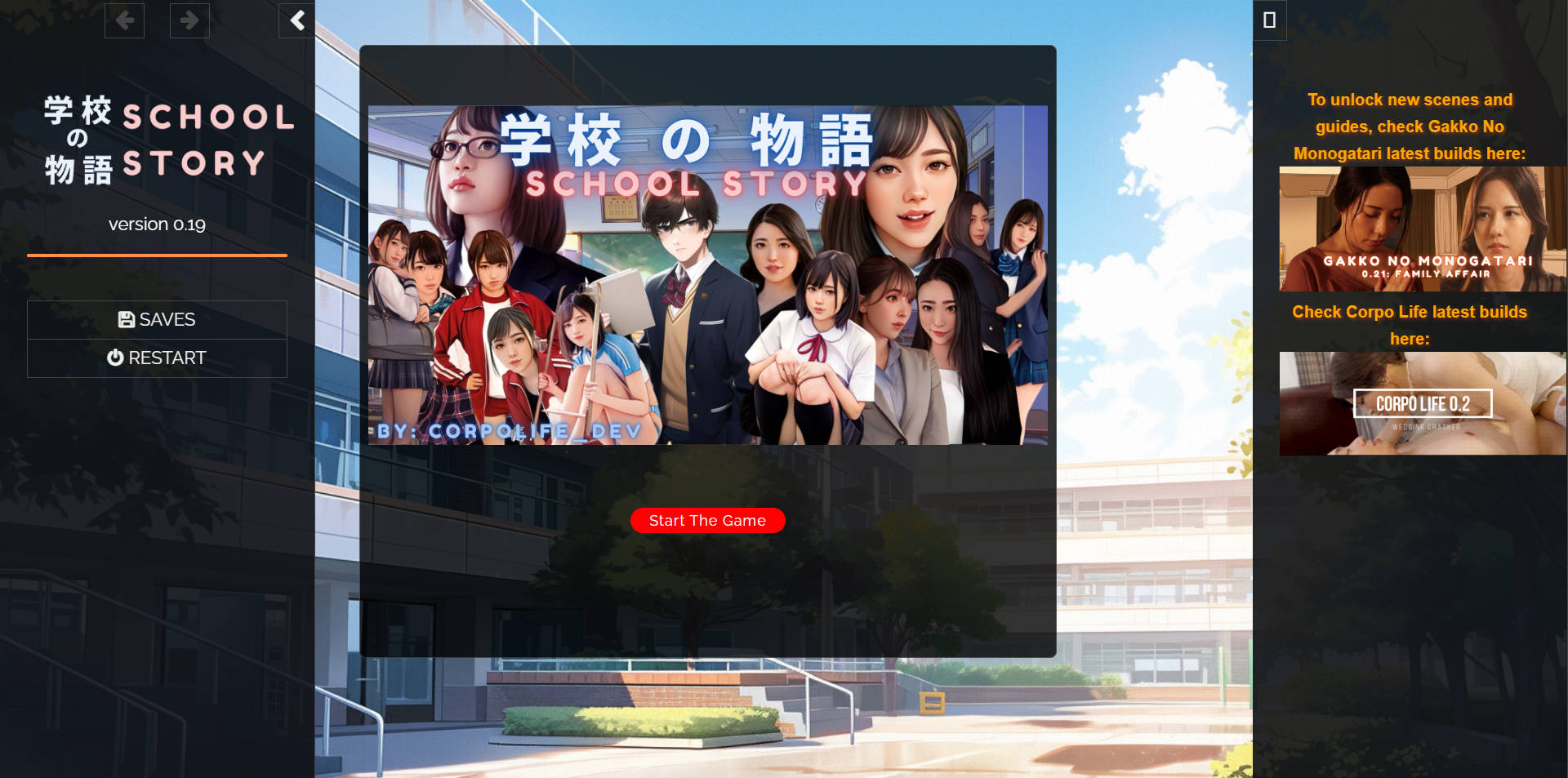 SLG/真人/HTML丨 学校の物语 Gakko No Monogatari V0.19 浏览器汉化 【20250710】 游戏截图 6