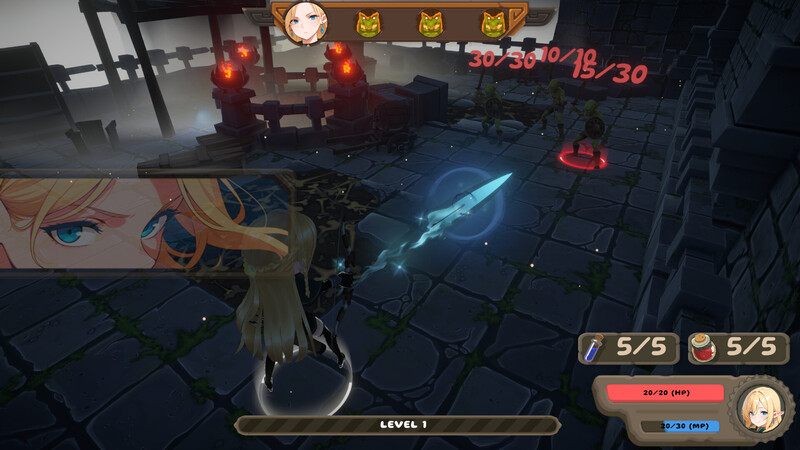 地牢肉鸽SLG/动态/生肉丨精灵冒险：失落城堡（Elf Adventure: The Lost Castle）Demo 原版EN【20250710】 游戏截图 3