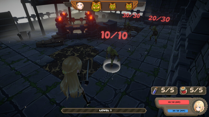 地牢肉鸽SLG/动态/生肉丨精灵冒险：失落城堡（Elf Adventure: The Lost Castle）Demo 原版EN【20250710】 游戏截图 5