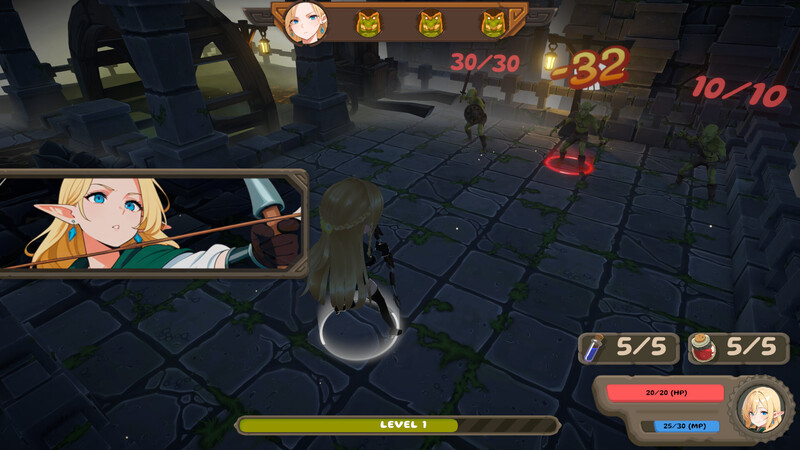 地牢肉鸽SLG/动态/生肉丨精灵冒险：失落城堡（Elf Adventure: The Lost Castle）Demo 原版EN【20250710】 游戏截图 6