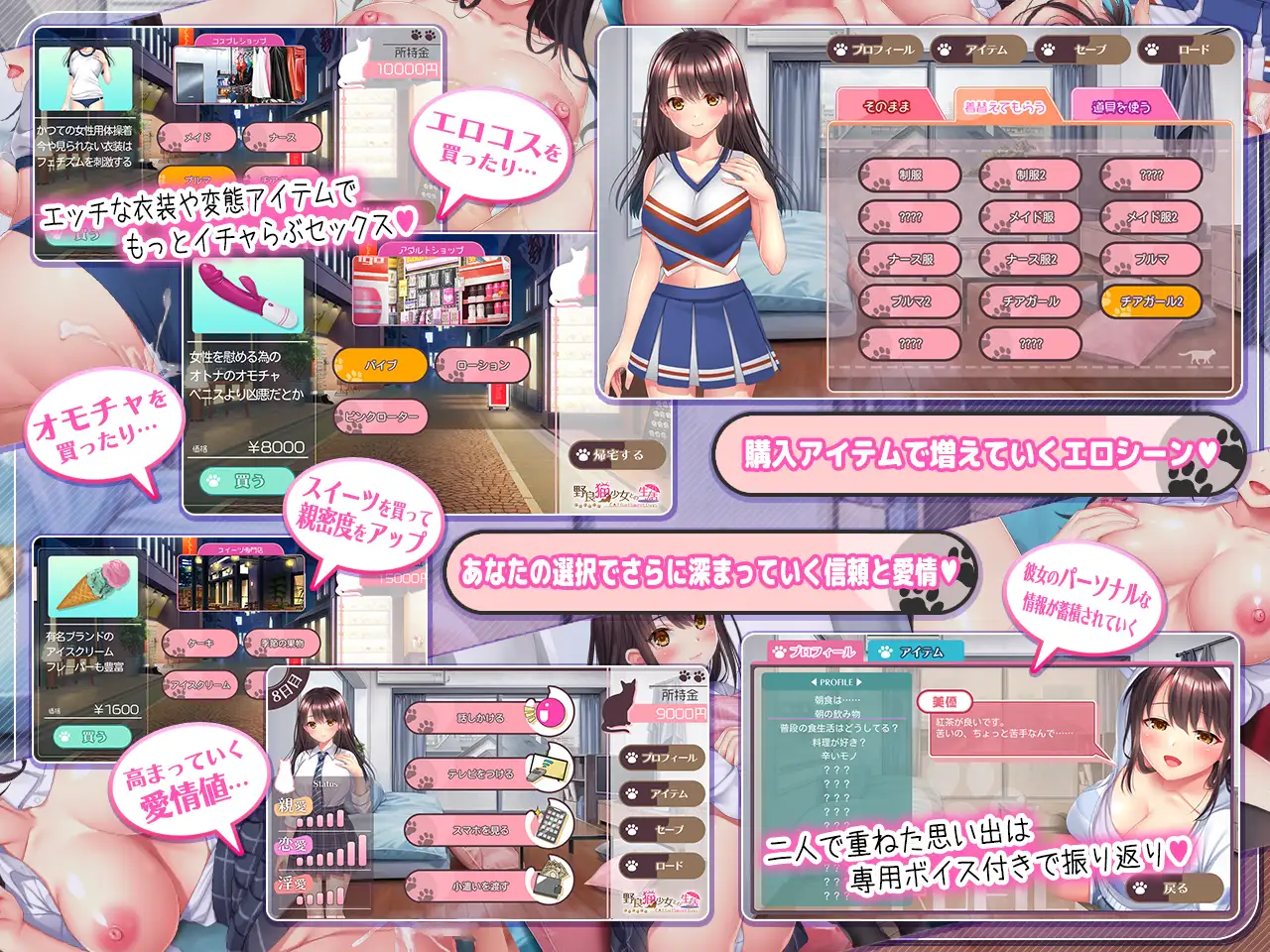 SLG/AI汉化丨 与流浪猫少女的甜蜜日常 野良猫少女との生活 CAT Girl Sweet Days 【20250805】 游戏截图 4