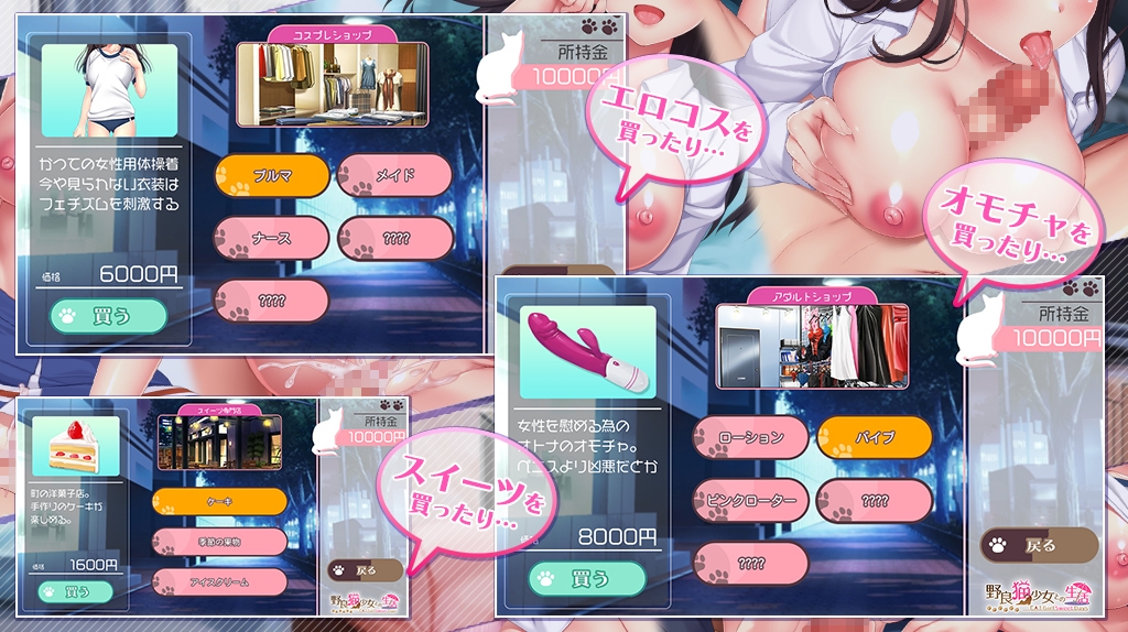 SLG/AI汉化丨 与流浪猫少女的甜蜜日常 野良猫少女との生活 CAT Girl Sweet Days 【20250805】 游戏截图 7