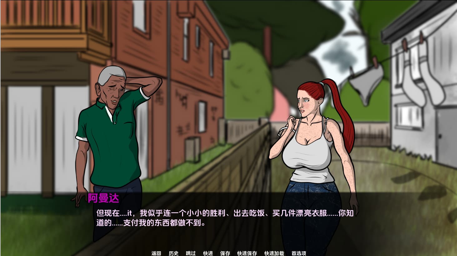 SLG/汉化丨欲望小镇阿曼达的色情之路 Lust Town，Amanda'Ss road to porn v1.0 PC+安卓汉化版 【20250821】 游戏截图 1