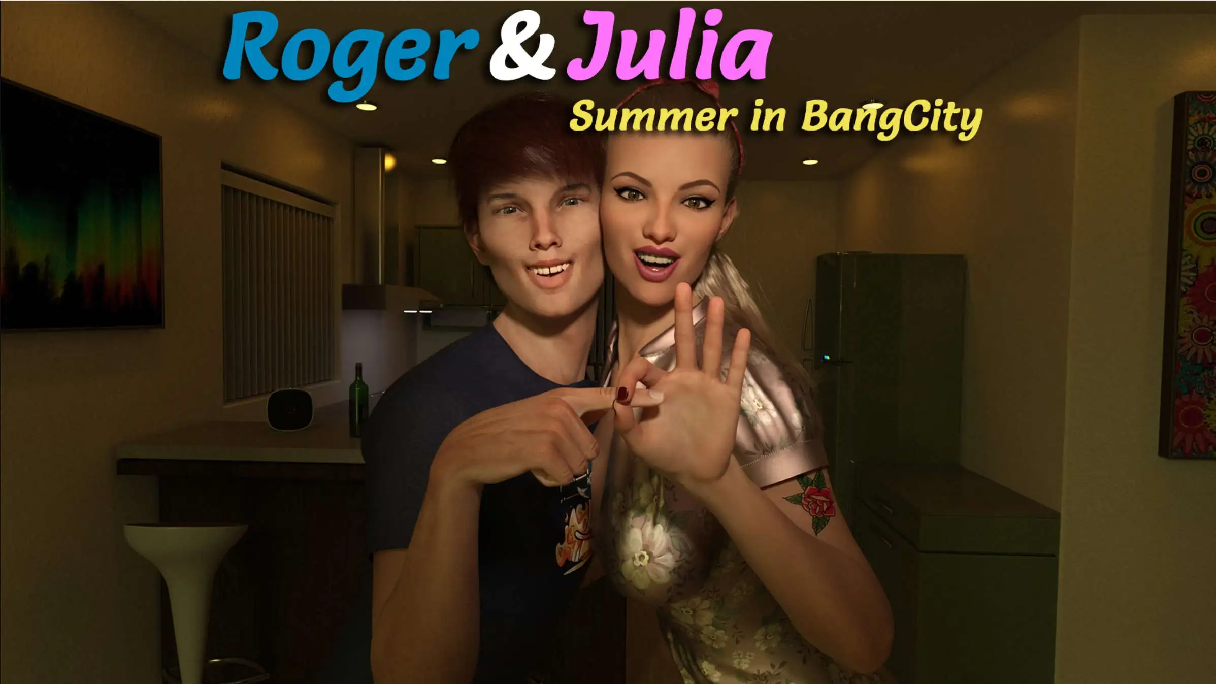 欧美SLG/汉化/动态/双端丨罗杰与茱莉亚：班格城之夏/Roger & Julia - Summer in BangCity v0.04 AI版【20250919】 游戏截图 1