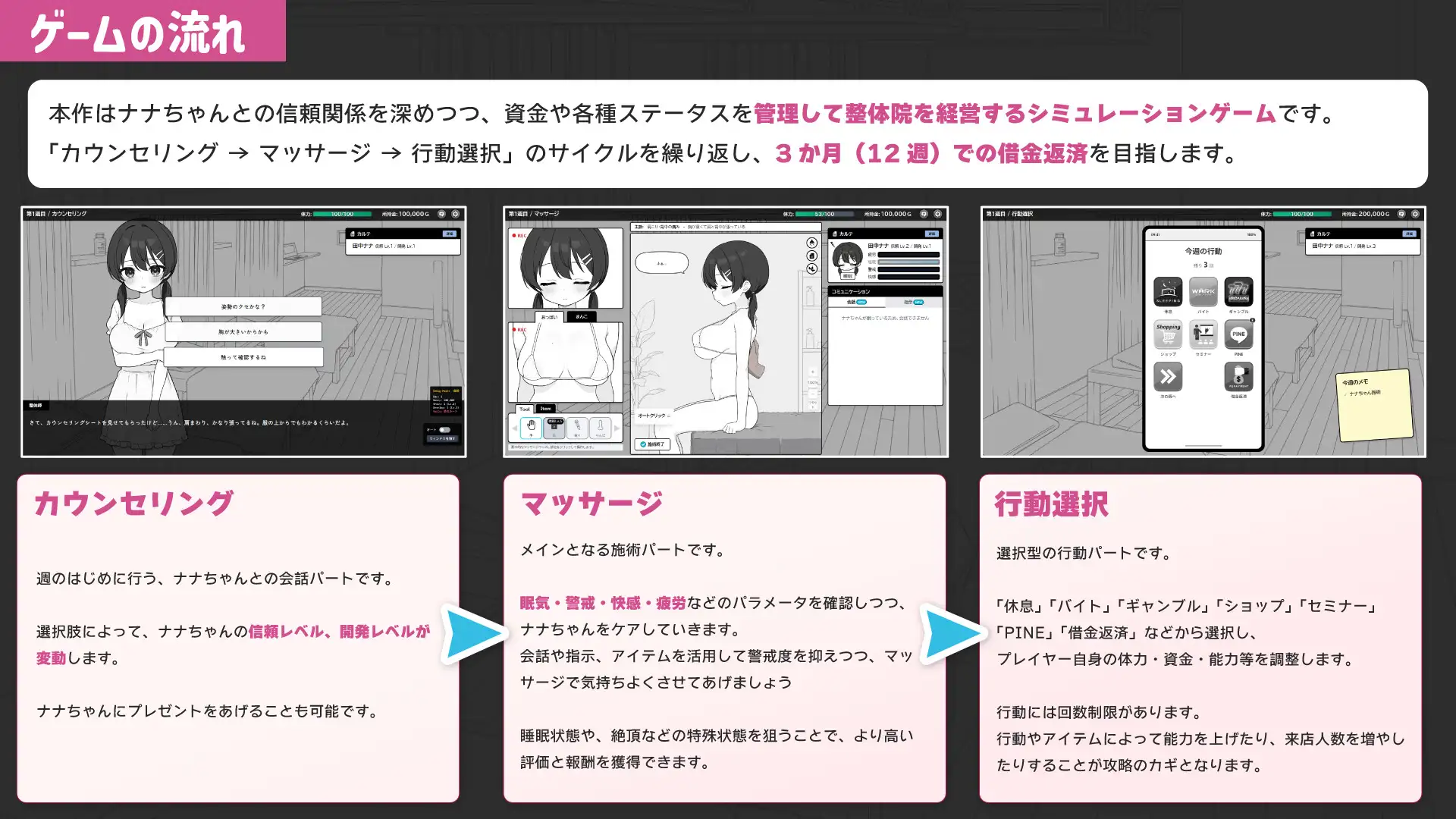 精品SLG/汉化/新作丨心跳加速！性感按摩/ドキドキ!性感マッサージ  Ver1.04 AI汉化版【20251005】 游戏截图 1