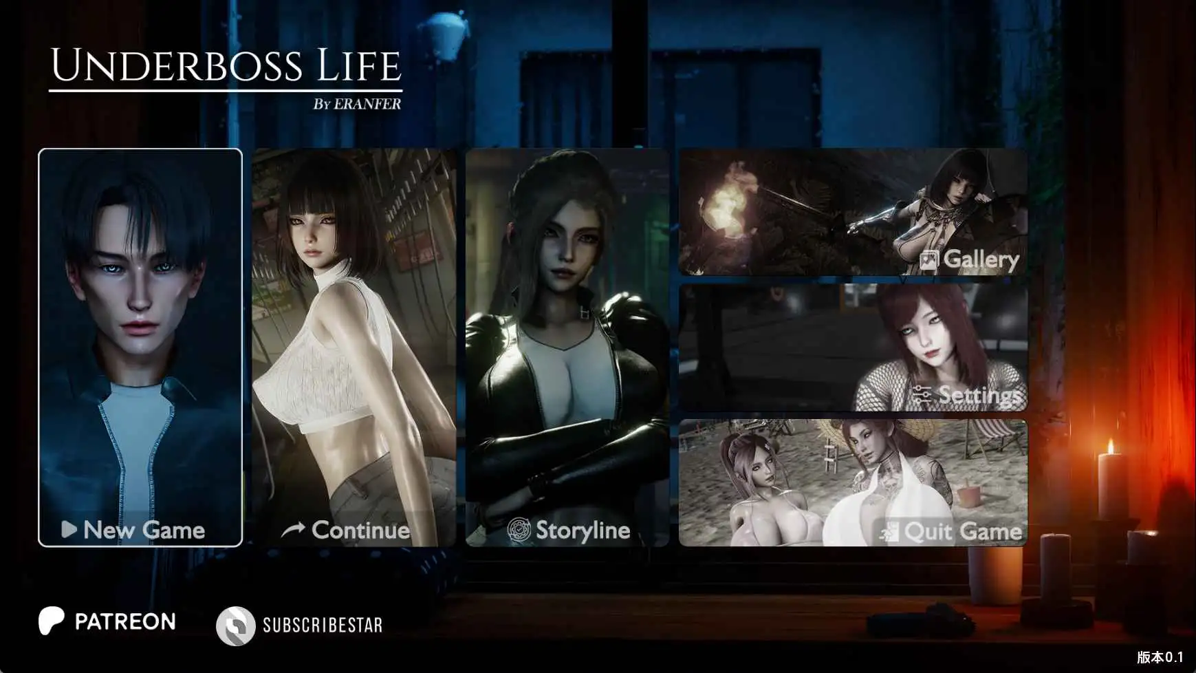 亚洲SLG/汉化/动态/双端丨副手人生/Underboss Life v0.1 【20251013】 游戏截图 1