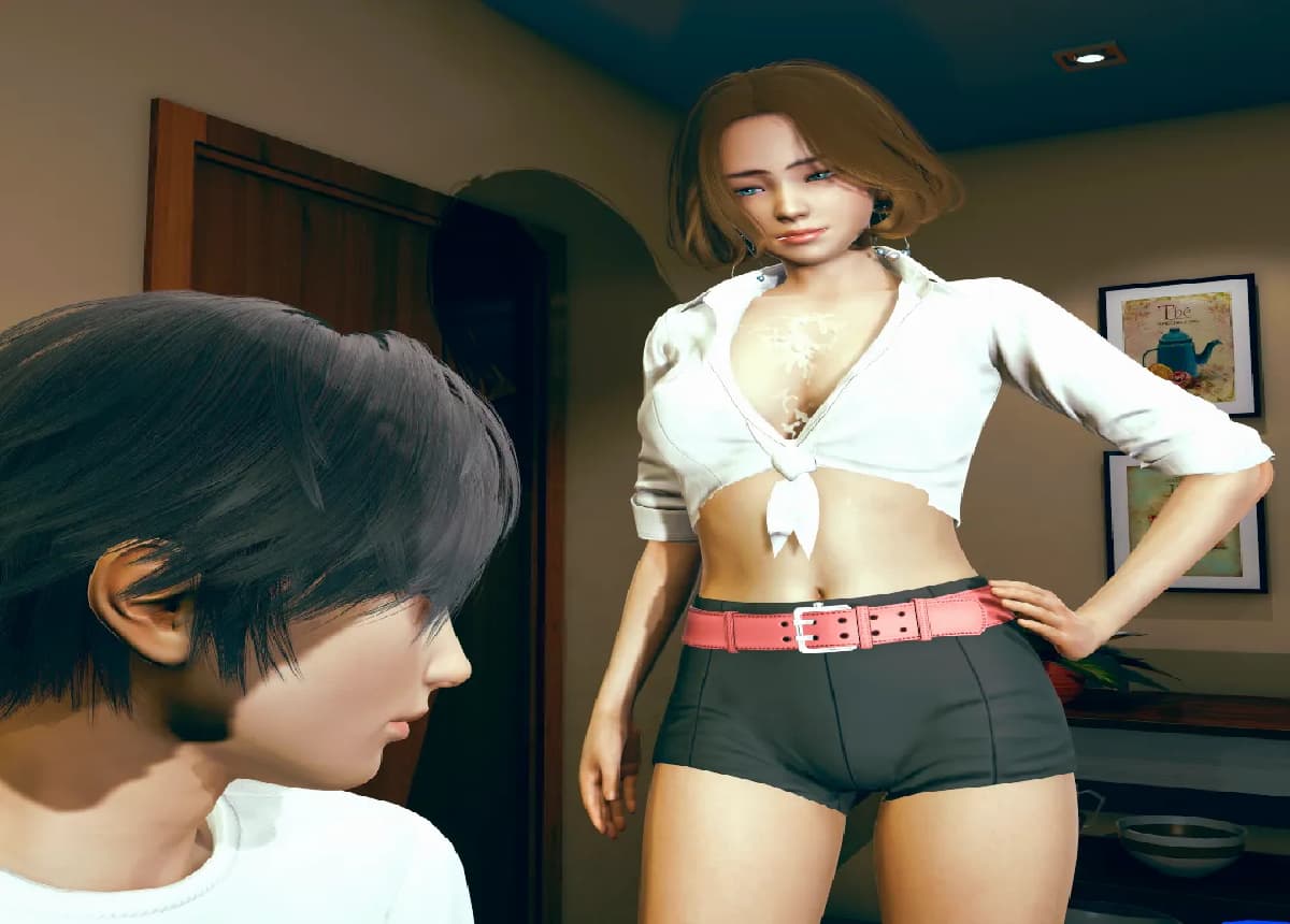 亚洲风HTML/动态/更新丨 被困与欲火中烧 Confined and Horny Ver0.20.3 官方中文版 【20250423】 游戏截图 4