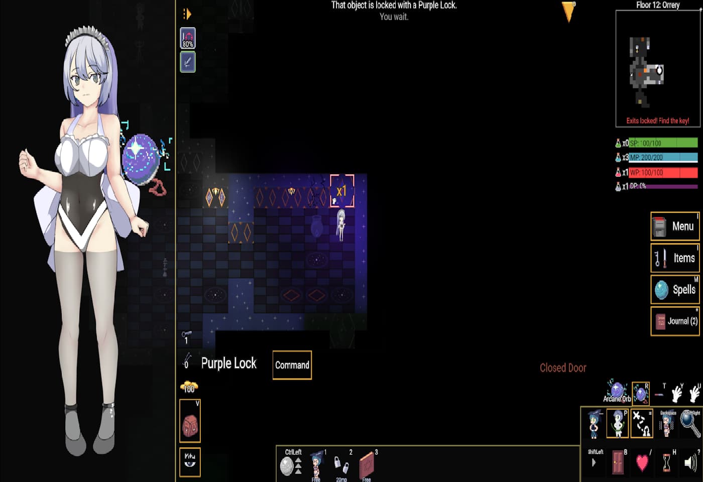 RPG/官中/步兵丨变态的地牢/Kinky Dungeon Ver5.4.51 官方中文版【20250314】_1 游戏截图 2