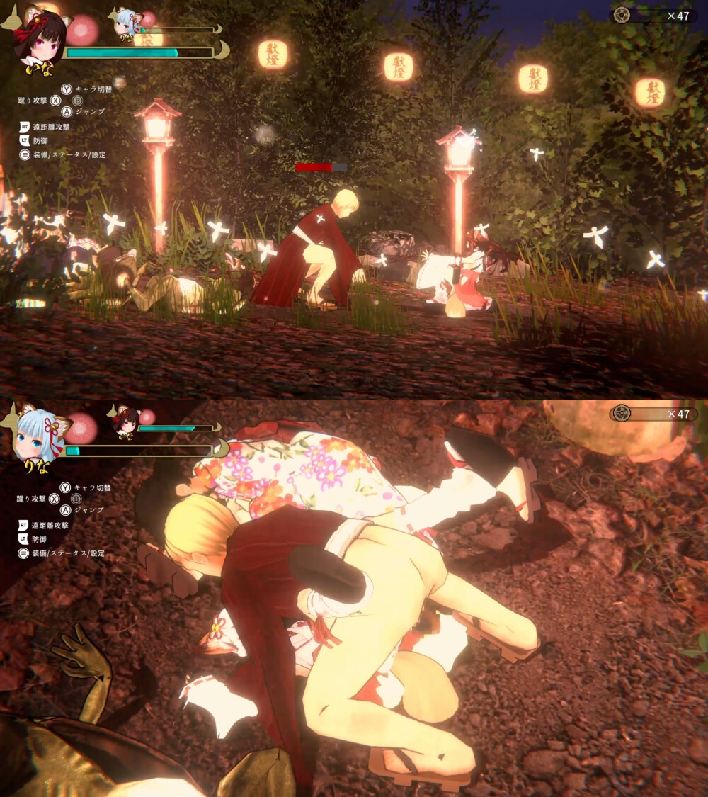 3D/ACT/官方中文丨浮世幻想縁日〜神様の使いの双子が百鬼夜行に犯されながらも立ち向かう夏祭りの物語【20240124】 游戏截图 2